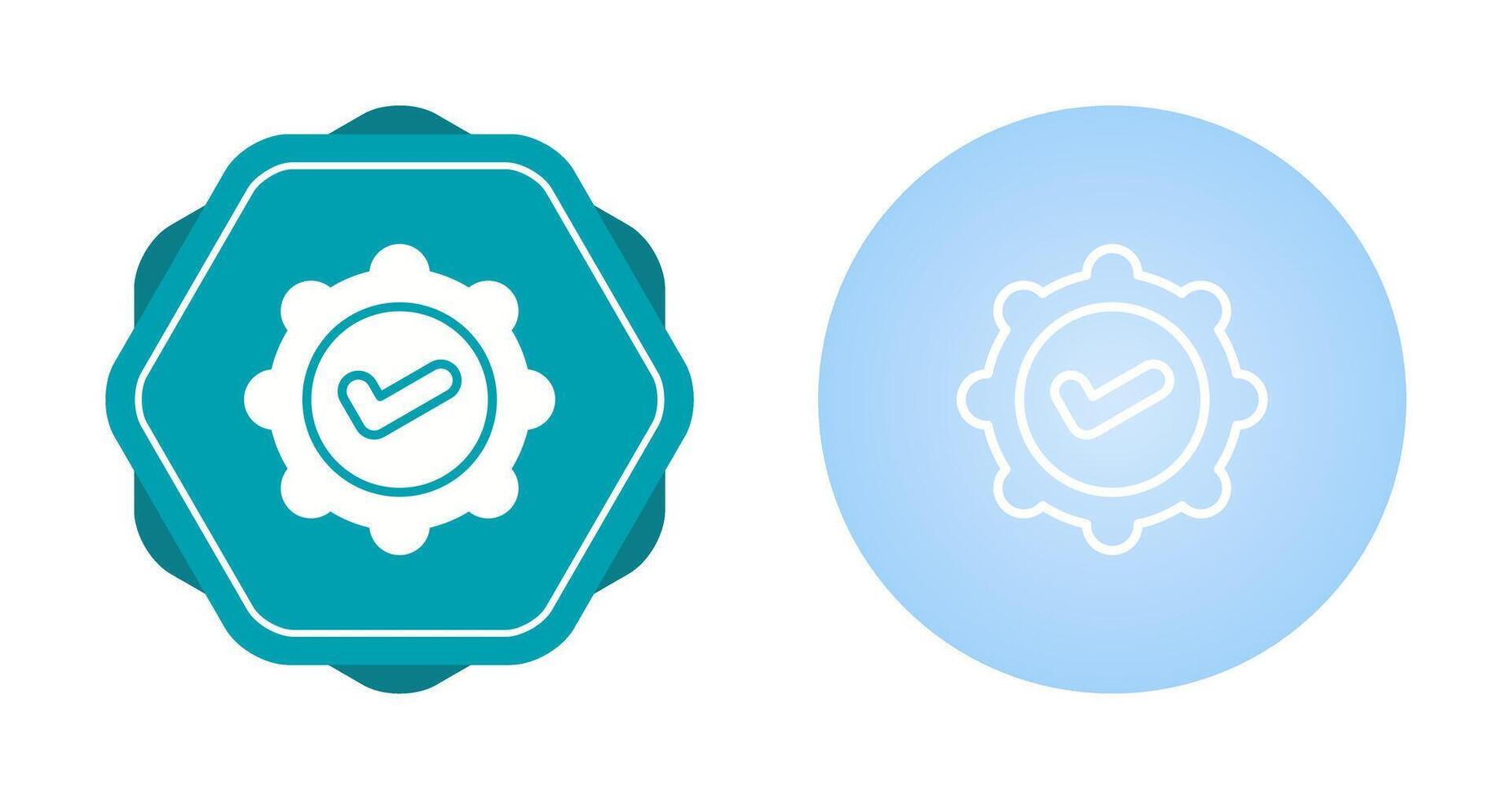 Badge Check Vector Icon