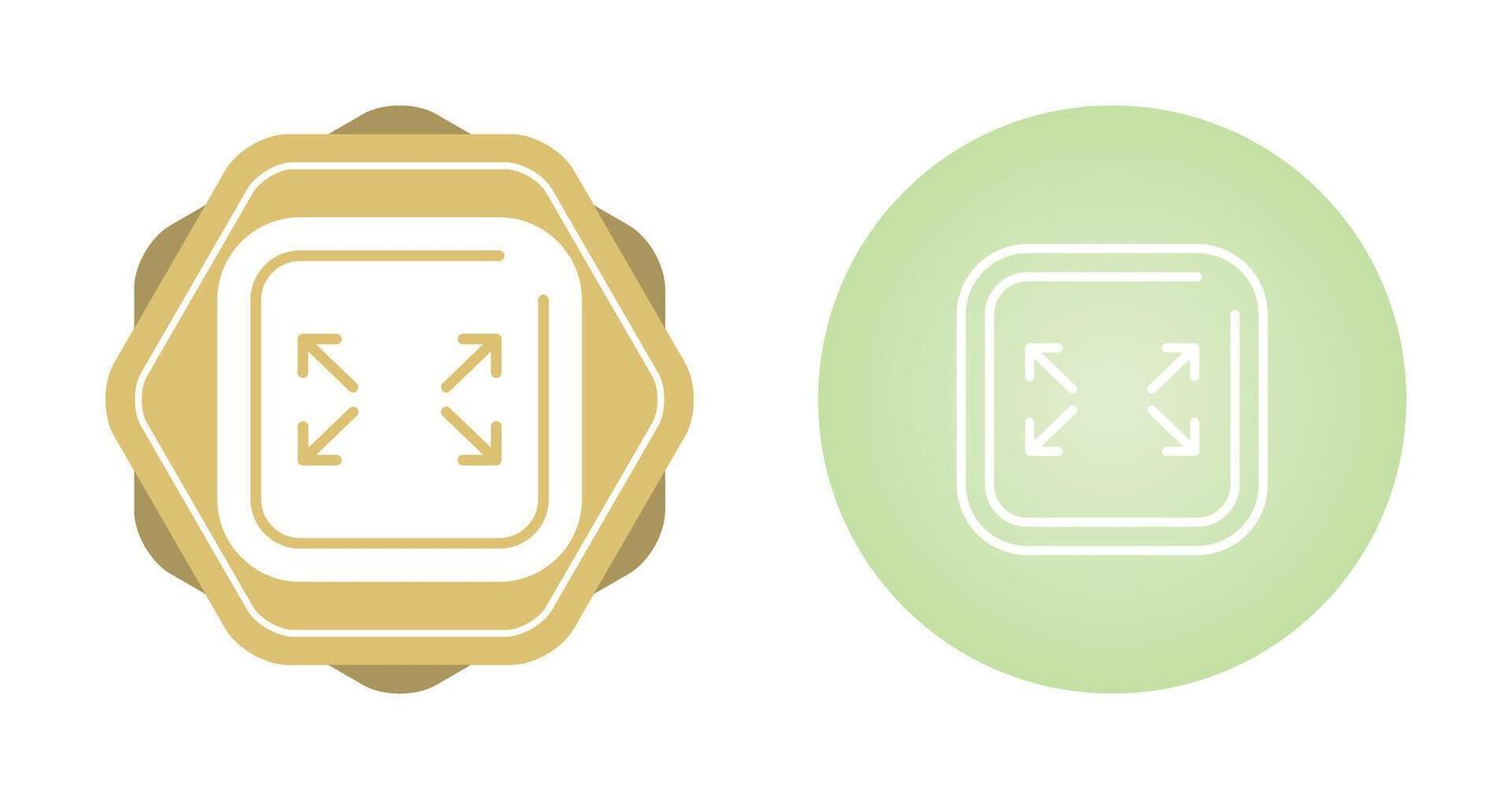 Fullscreen Square Vector Icon