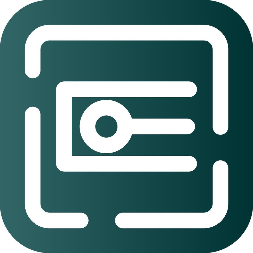 Endpoint Glyph Gradient Green Icon vector