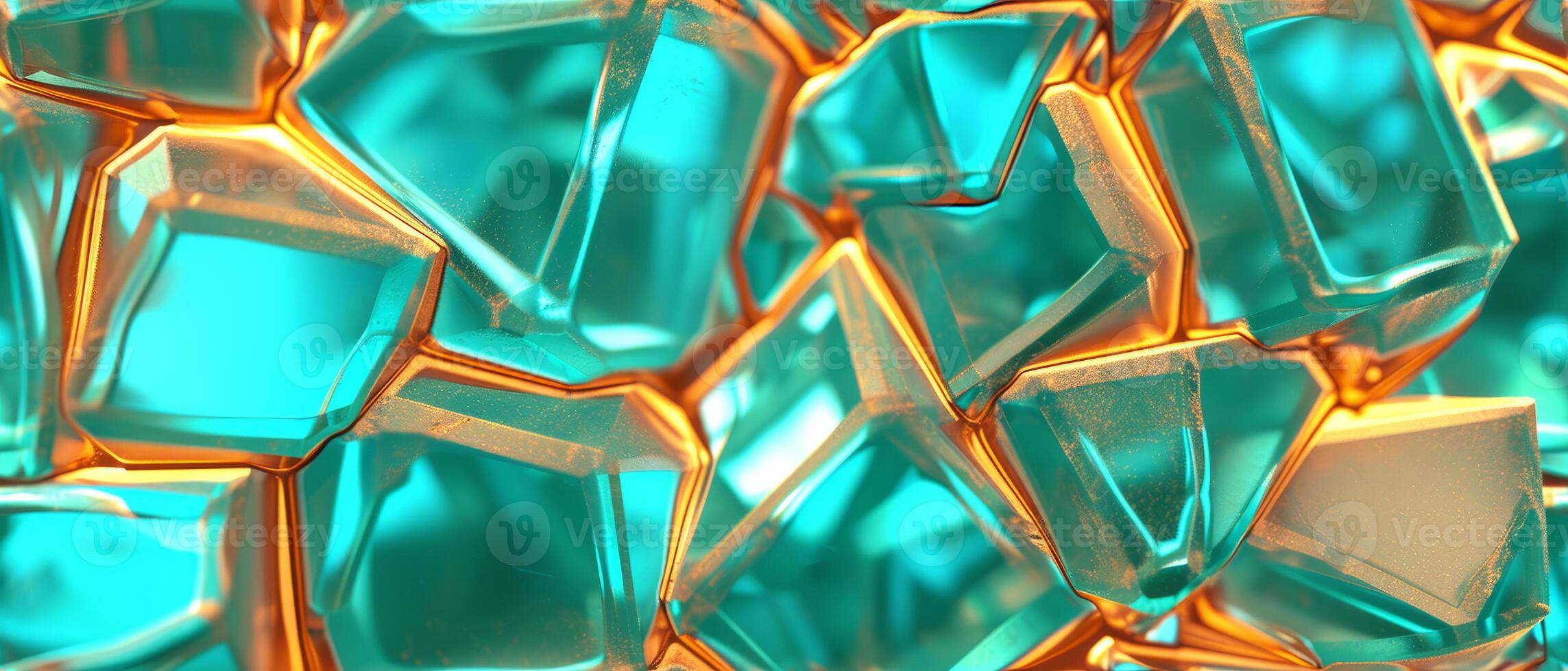 AI generated Abstract, glass-like structure with a crystalline appearance. photo