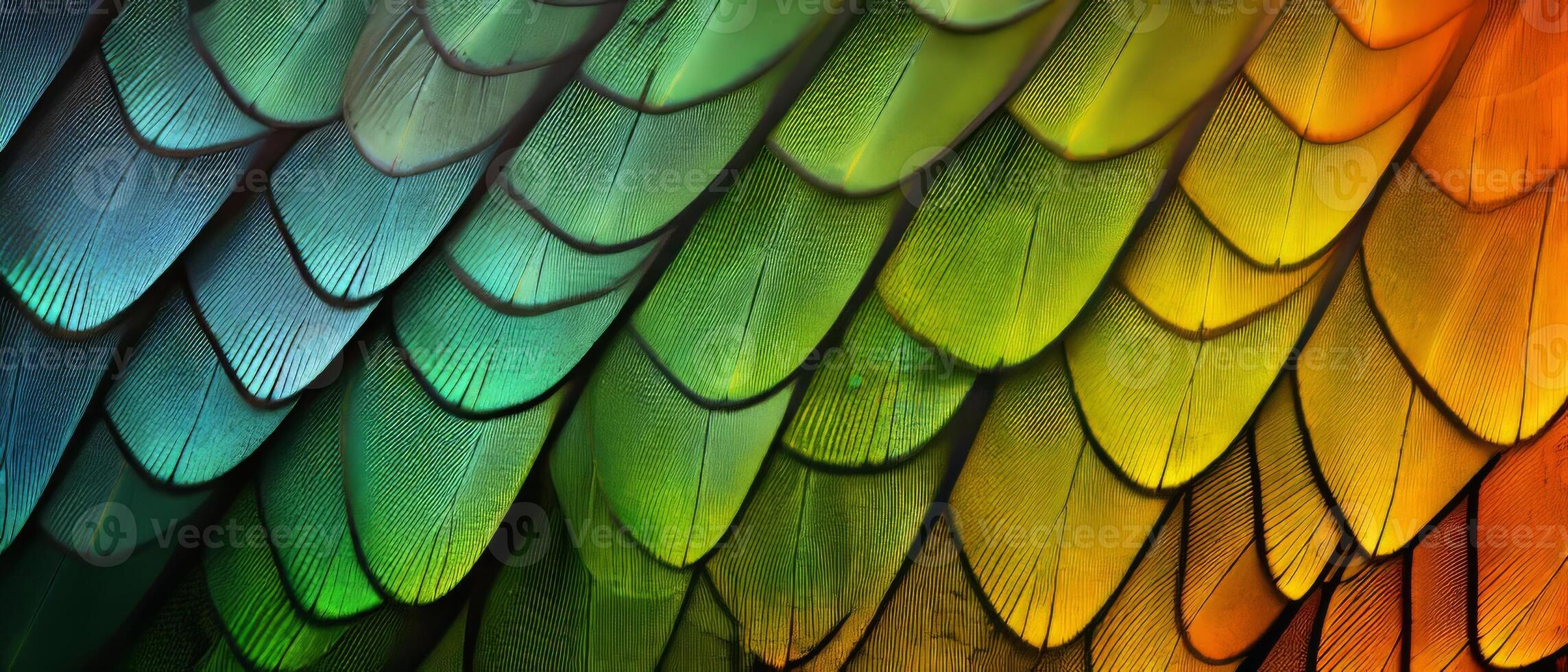 AI generated Detailed close up of the wing of a butterfly photo