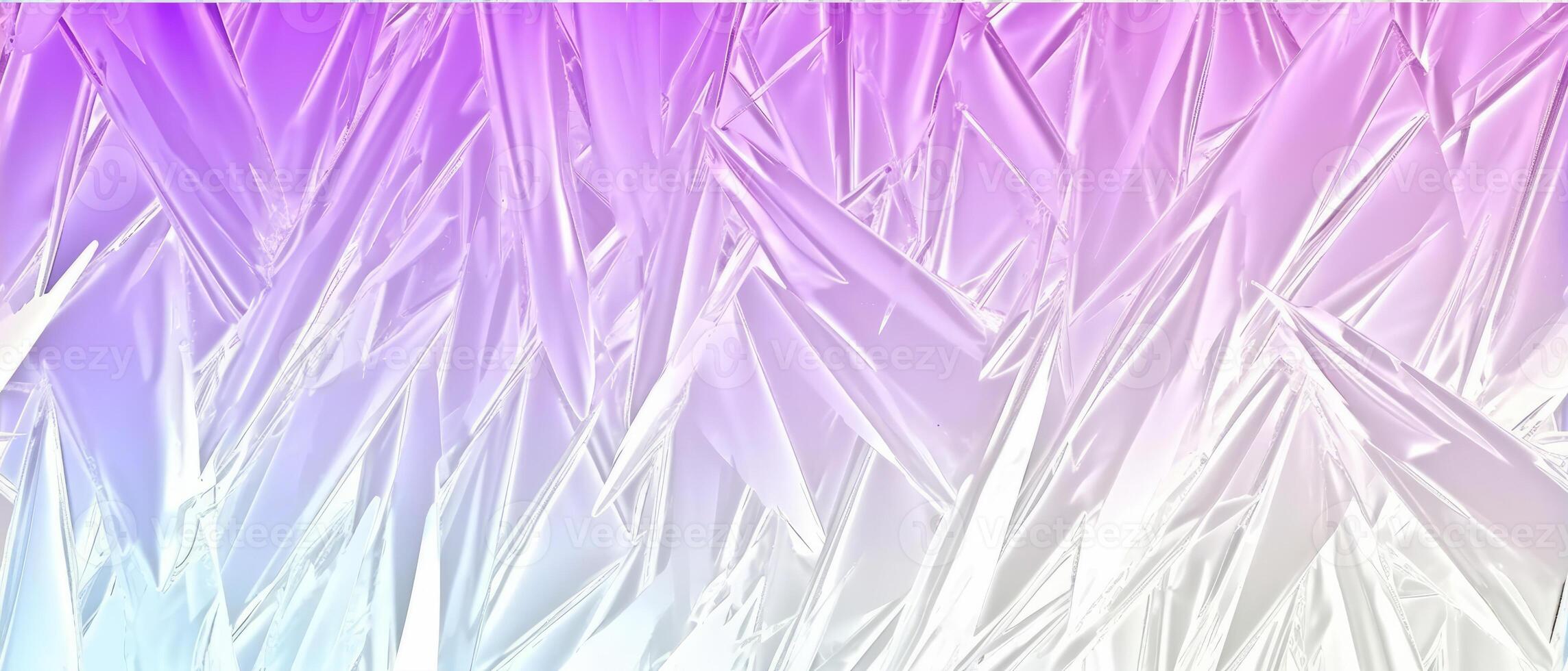 AI generated Abstract background featuring sharp crystal-like structures in shades of purple and white with a luminous quality photo