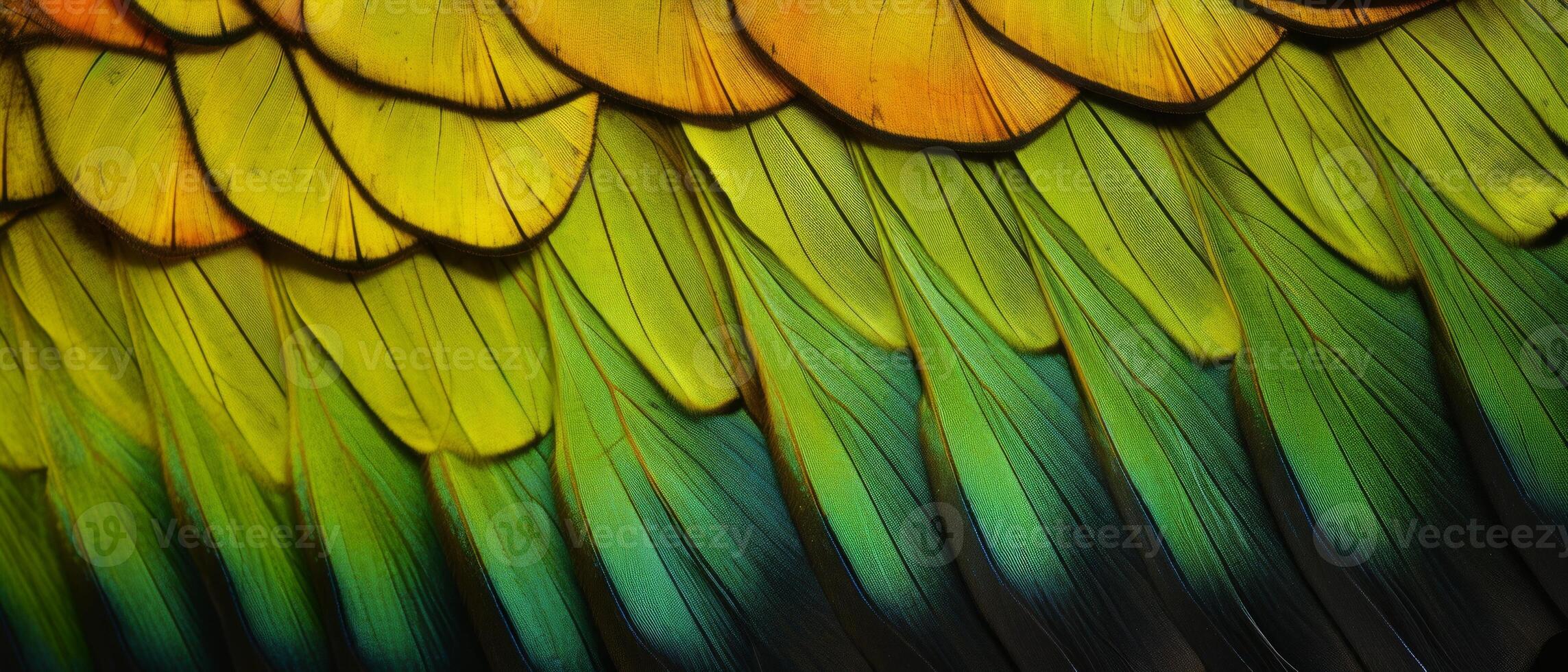 AI generated close-up intricate details of the butterfly wings photo