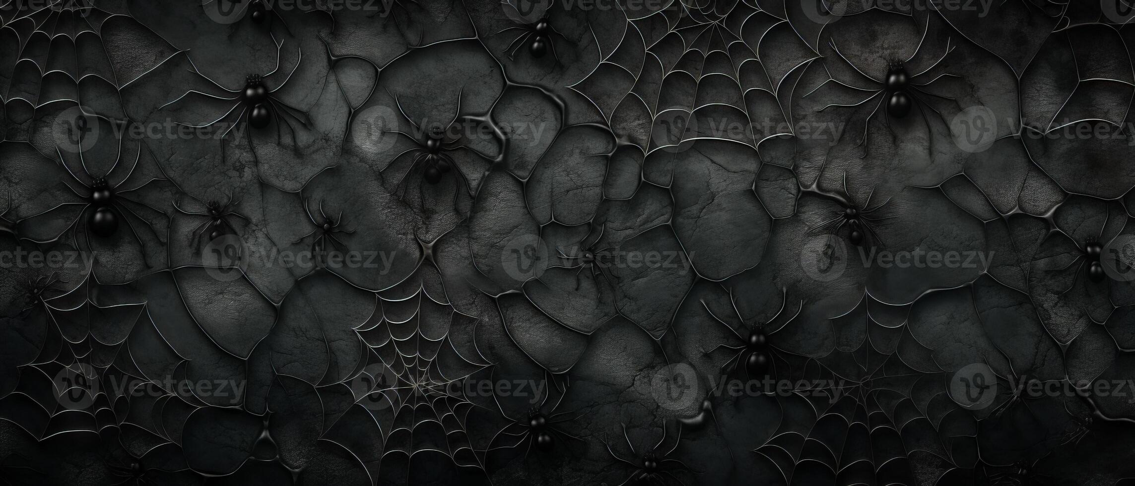 AI generated Abstract Spider Webs on Dark Wood photo