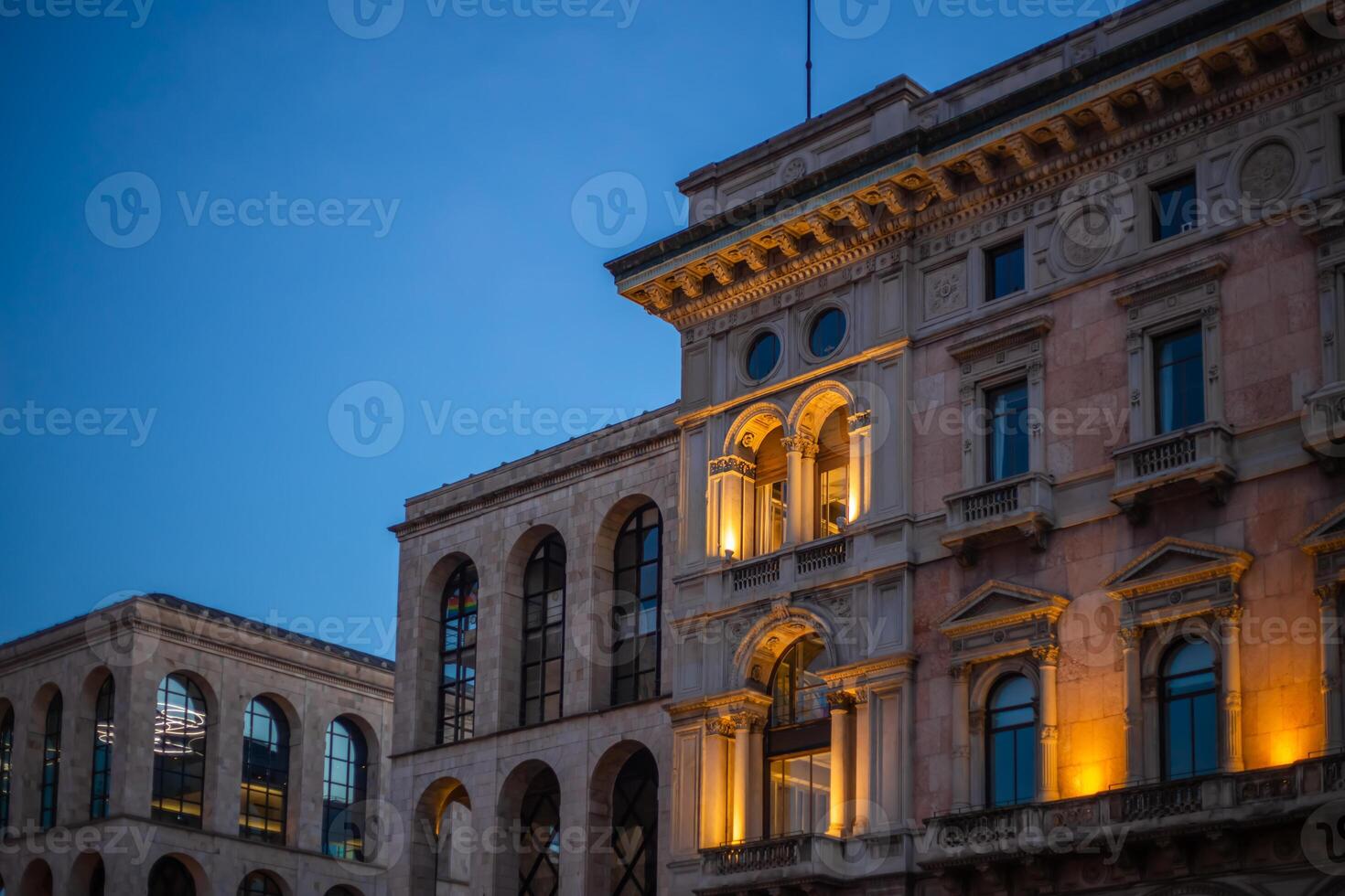 Milan, Italy 15.12.2023 The Galleria Vittorio Emanuele II in Milan. New Year. Christmas and winter holidays. photo