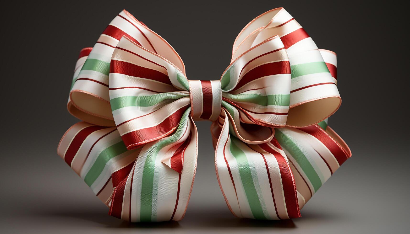 AI generated Celebration of love with a shiny wrapped gift generated by AI photo