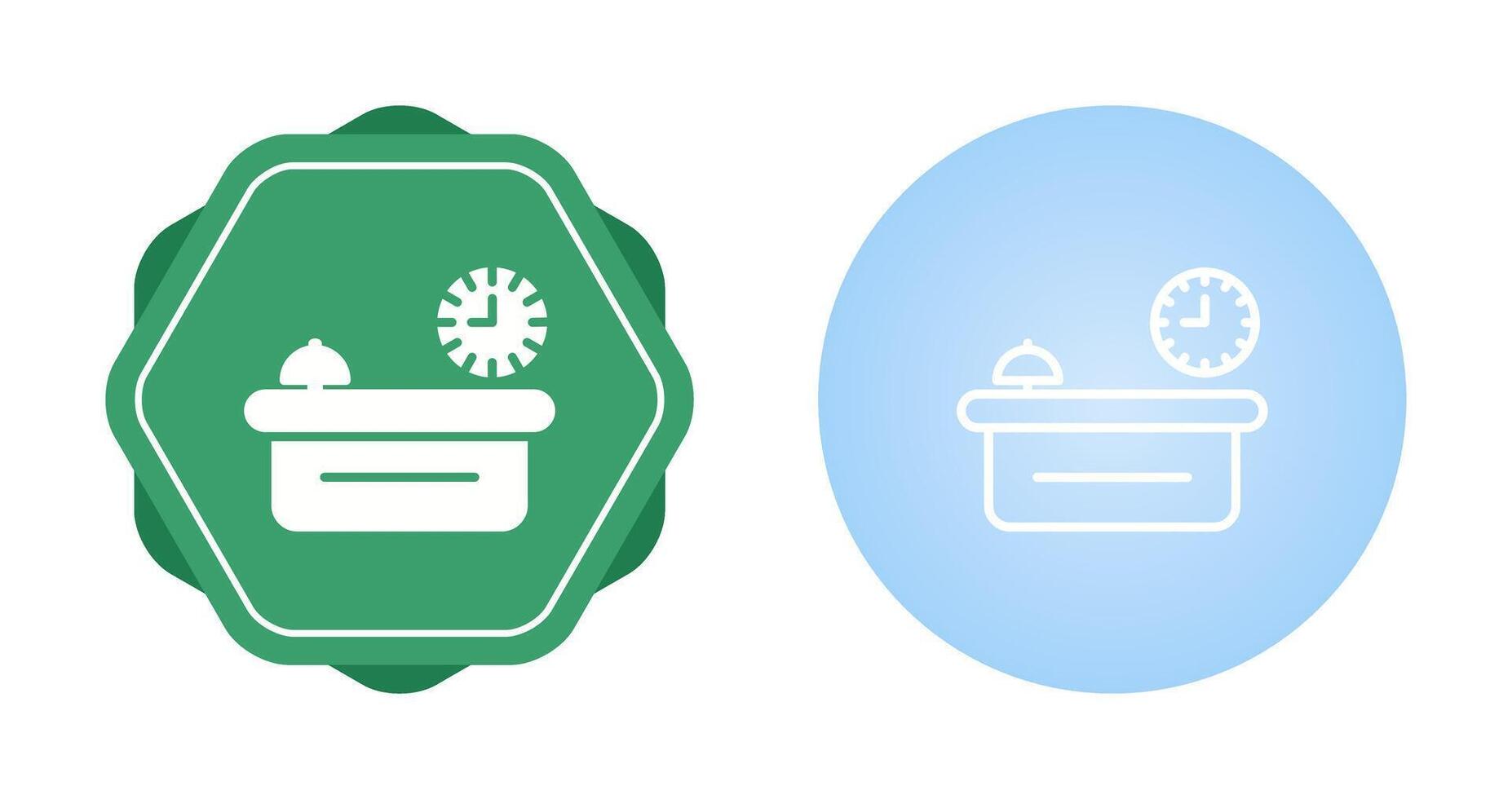 Customer Service Counter Vector Icon