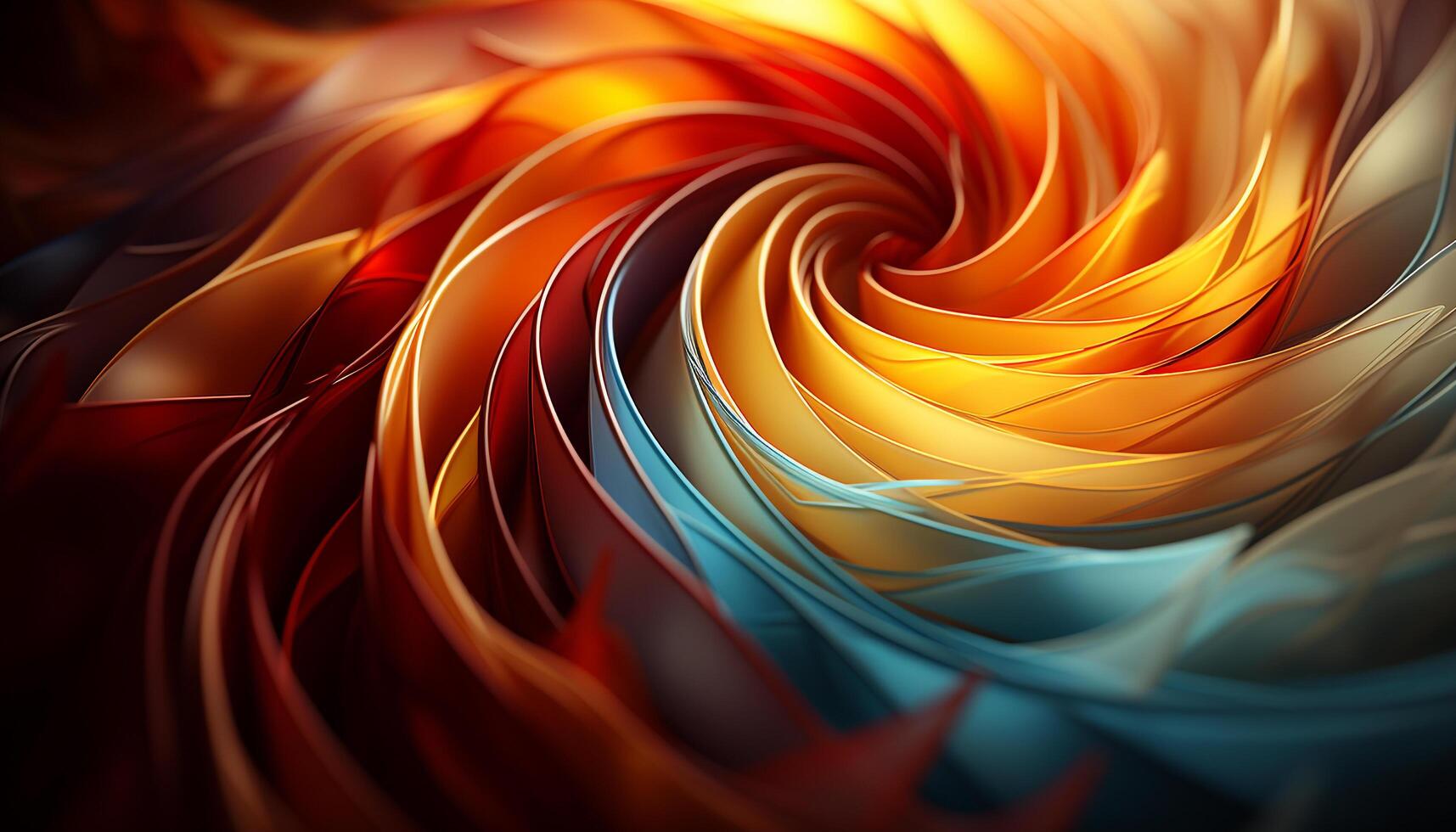 AI generated Bright, vibrant colors create a swirling, psychedelic illusion generated by AI photo