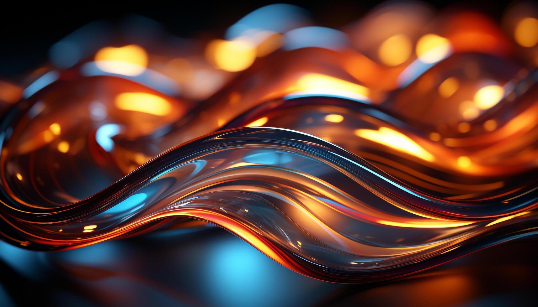AI generated Bright glowing celebration of vibrant colors in motion generated by AI photo