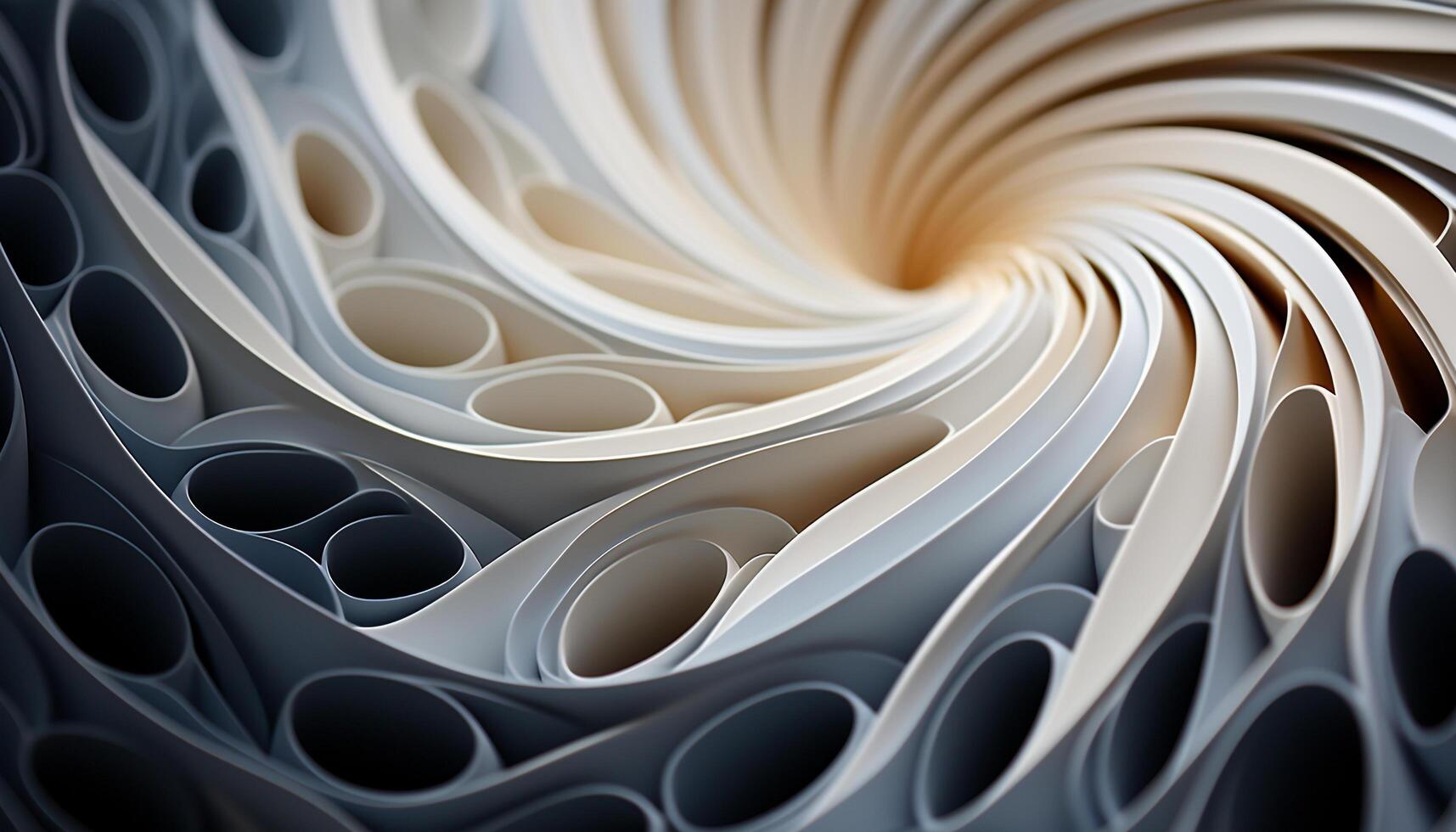 ai generado resumen circulo espiral curva forma decoración diseño fondo generado por ai foto