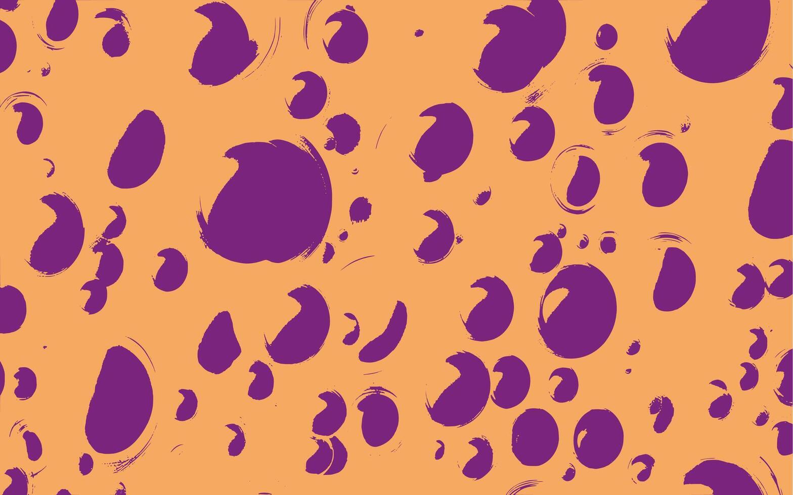 a purple and orange pattern with many spots vector