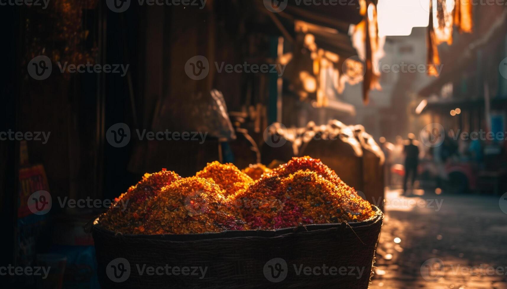 AI generated Freshness of nature bounty, a vibrant outdoor feast generated by AI photo