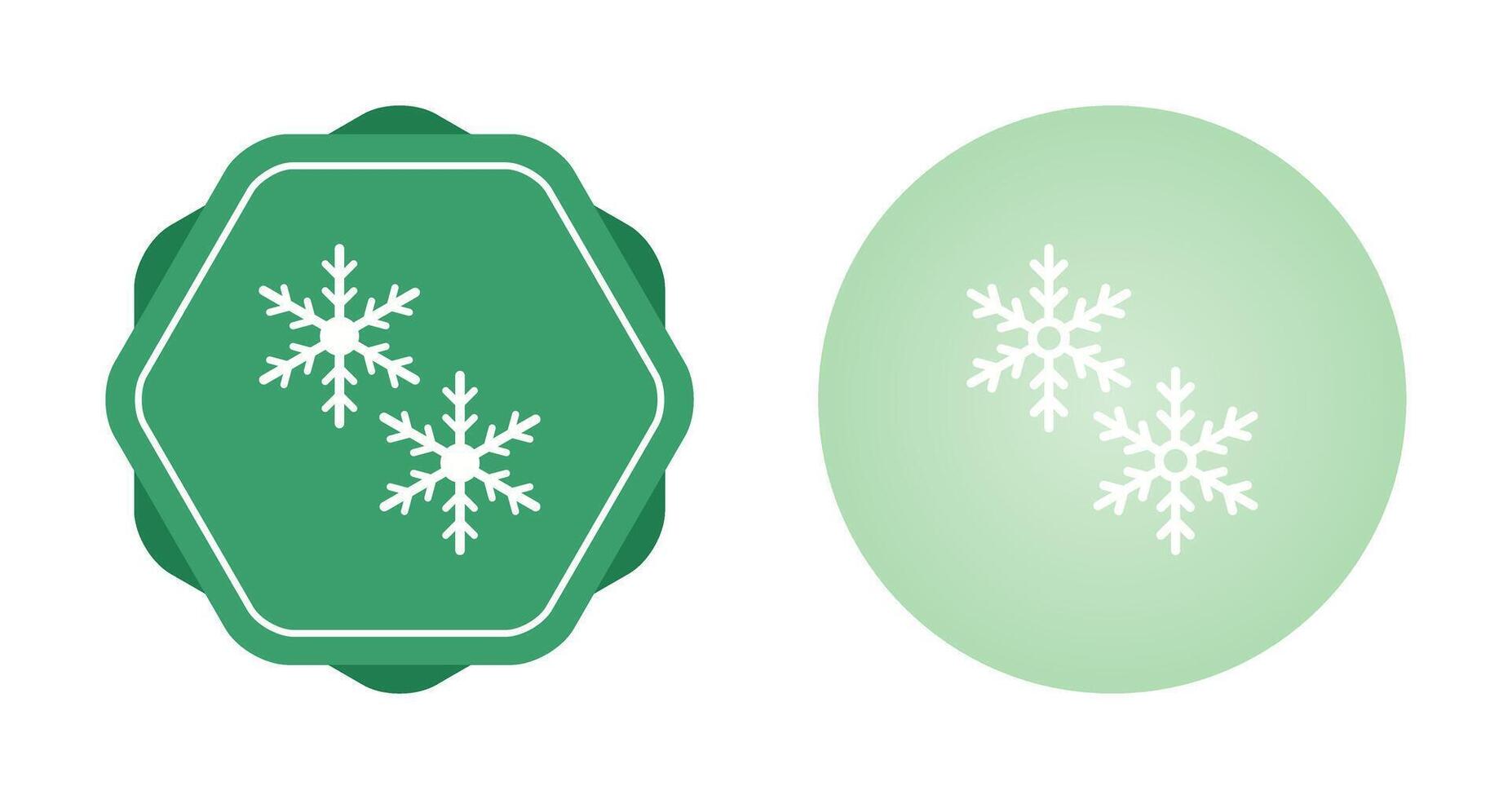 icono de vector de copos de nieve