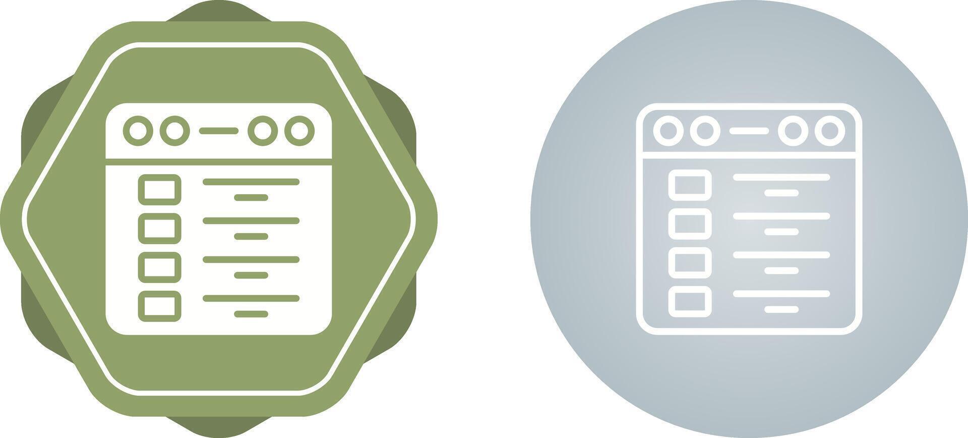 Browser Vector Icon