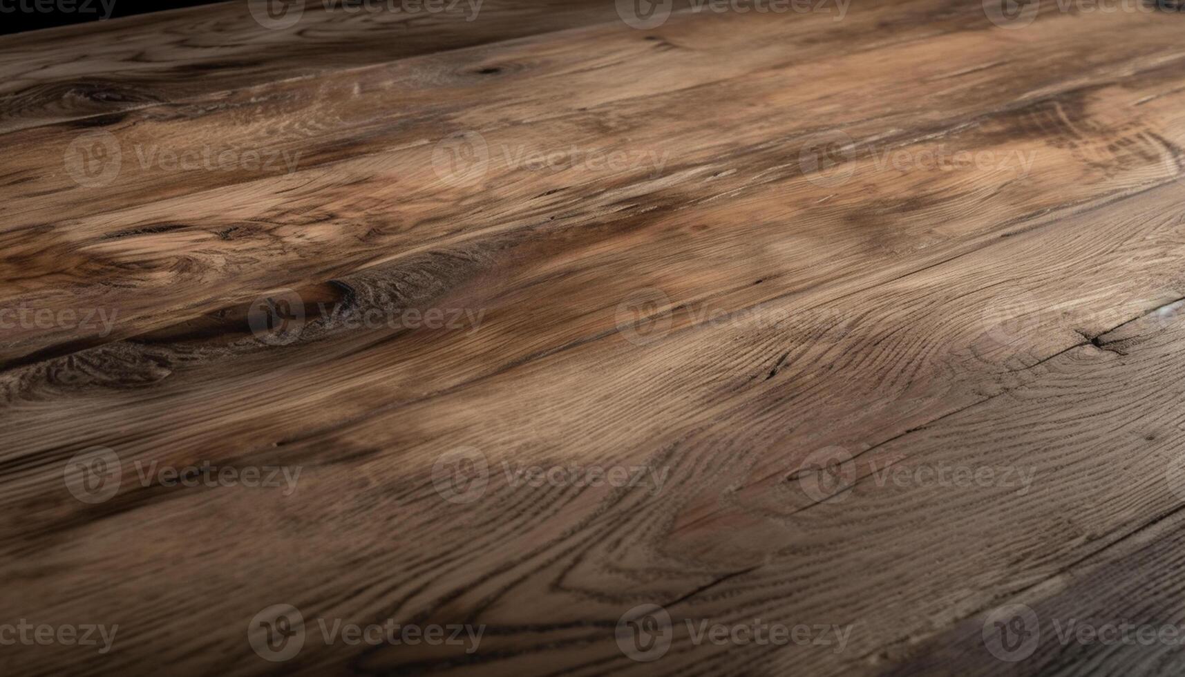 AI generated Wood plank flooring, old and weathered, creates a rustic backdrop generated by AI photo