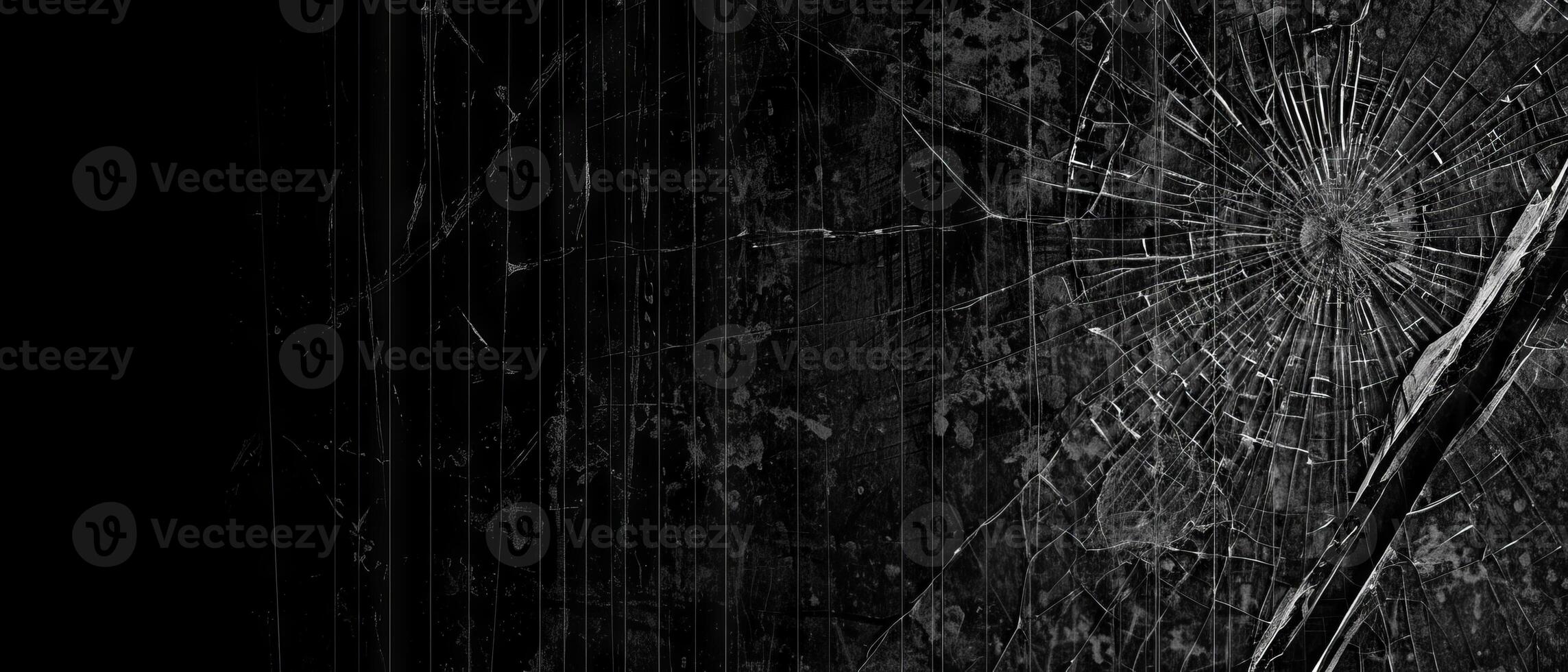 AI generated A grunge texture overlay with a shattered glass effect photo
