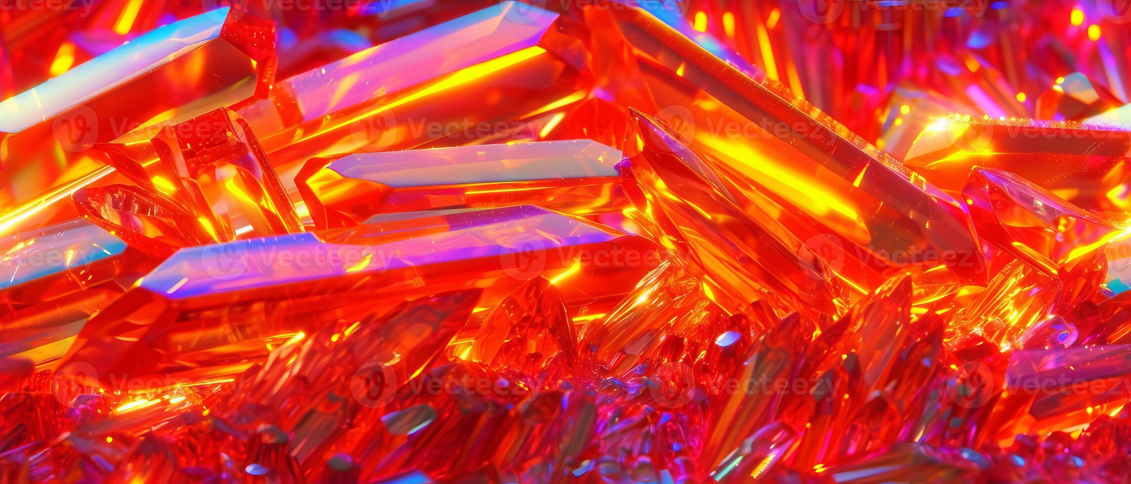 AI generated Radiant Crystal Flame Texture photo