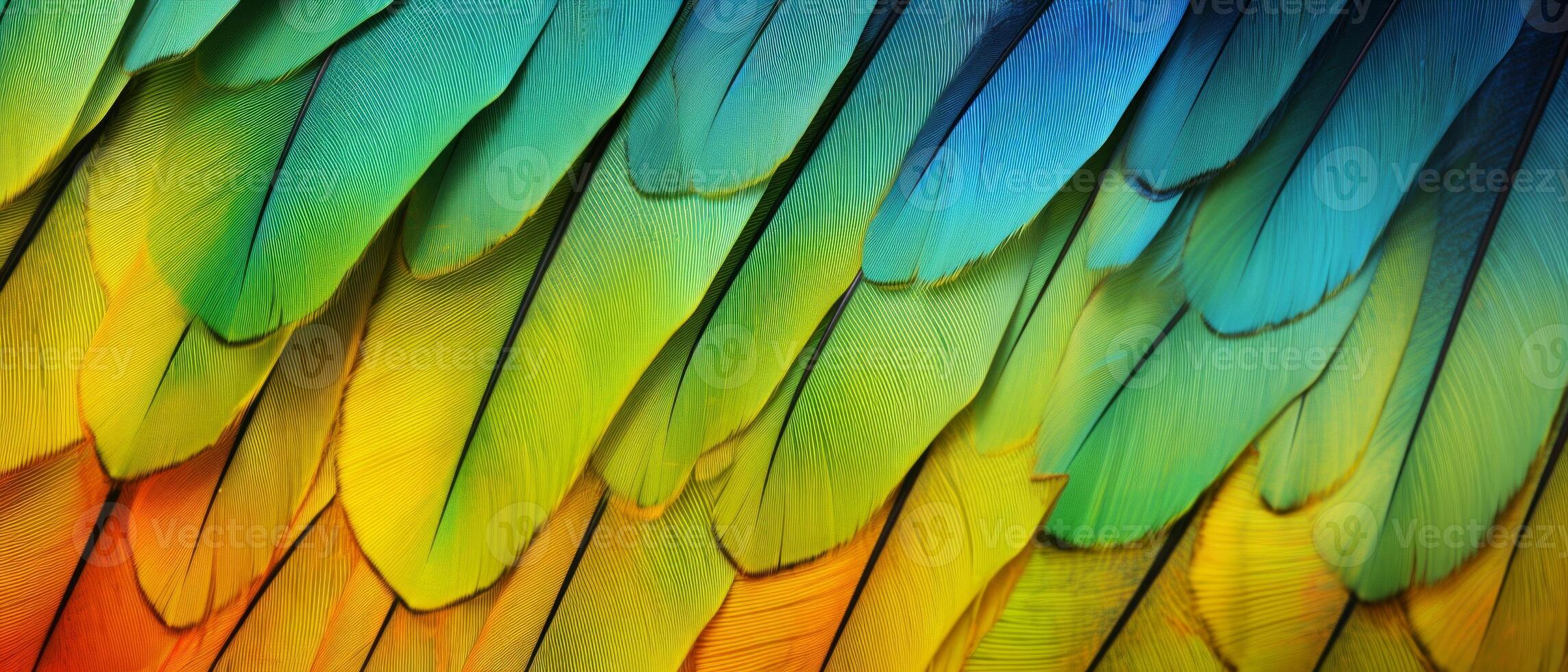 AI generated close-up vibrant butterfly wings pattern photo