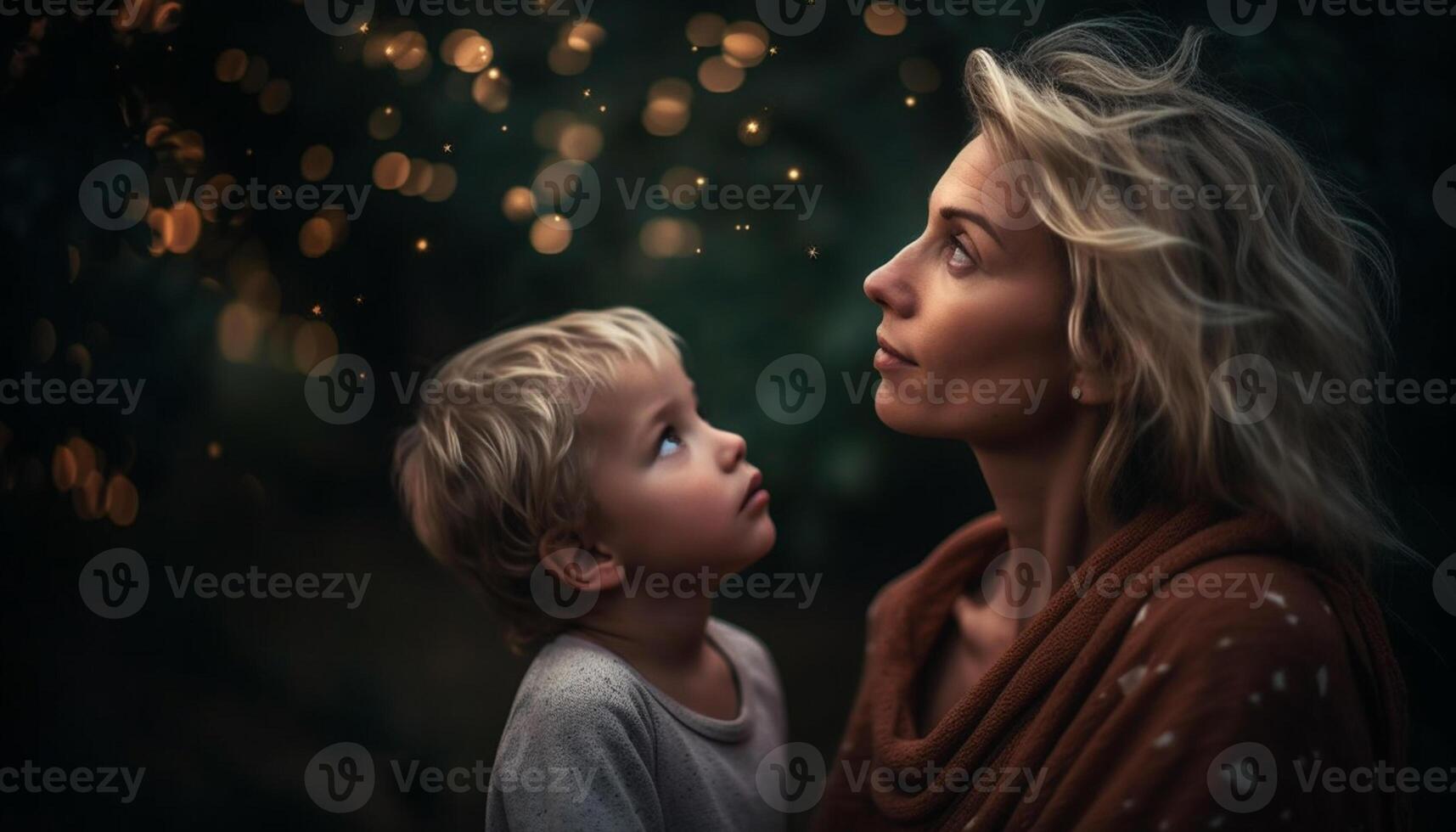 ai generado un alegre familia abraza al aire libre, celebrando amor y unión generado por ai foto