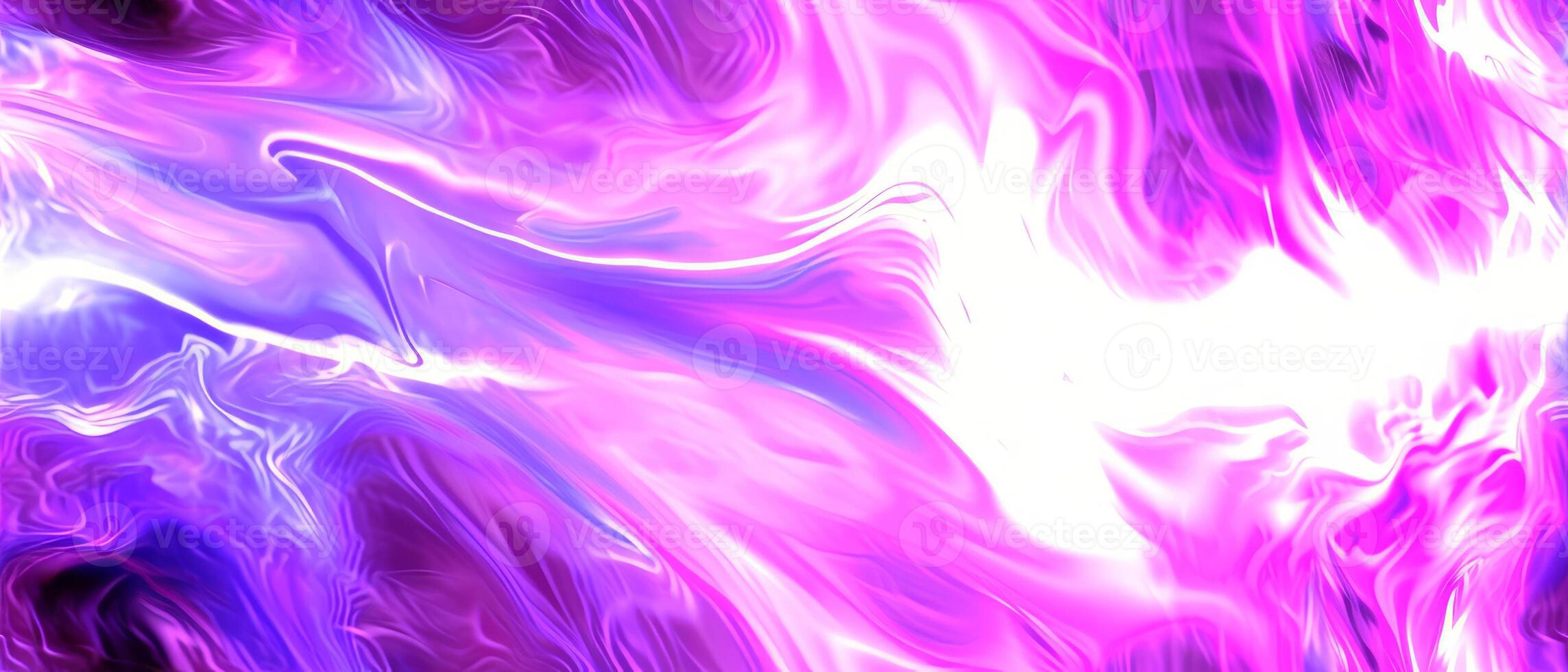 AI generated A vibrant abstract background with a dynamic flow of purple and white colors photo