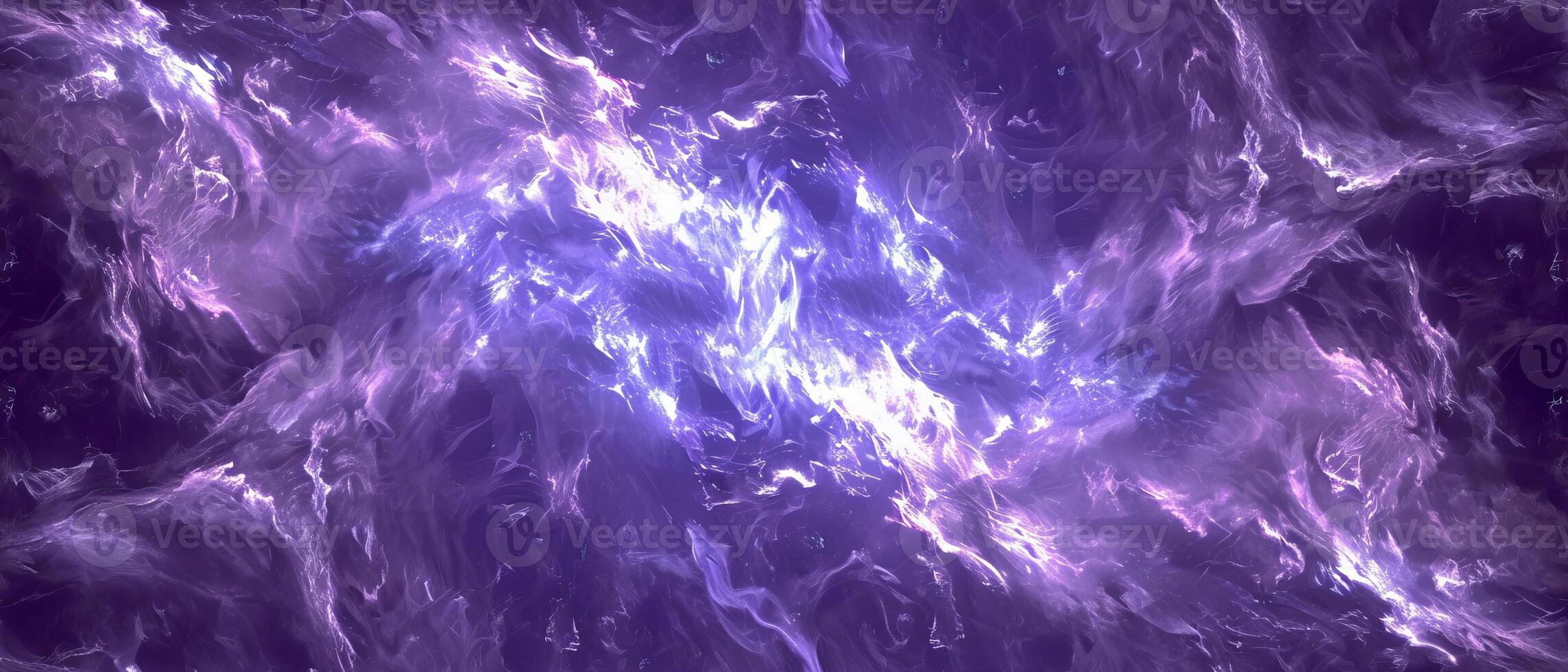 AI generated Abstract vibrant purple clouds with dynamic energy textures photo