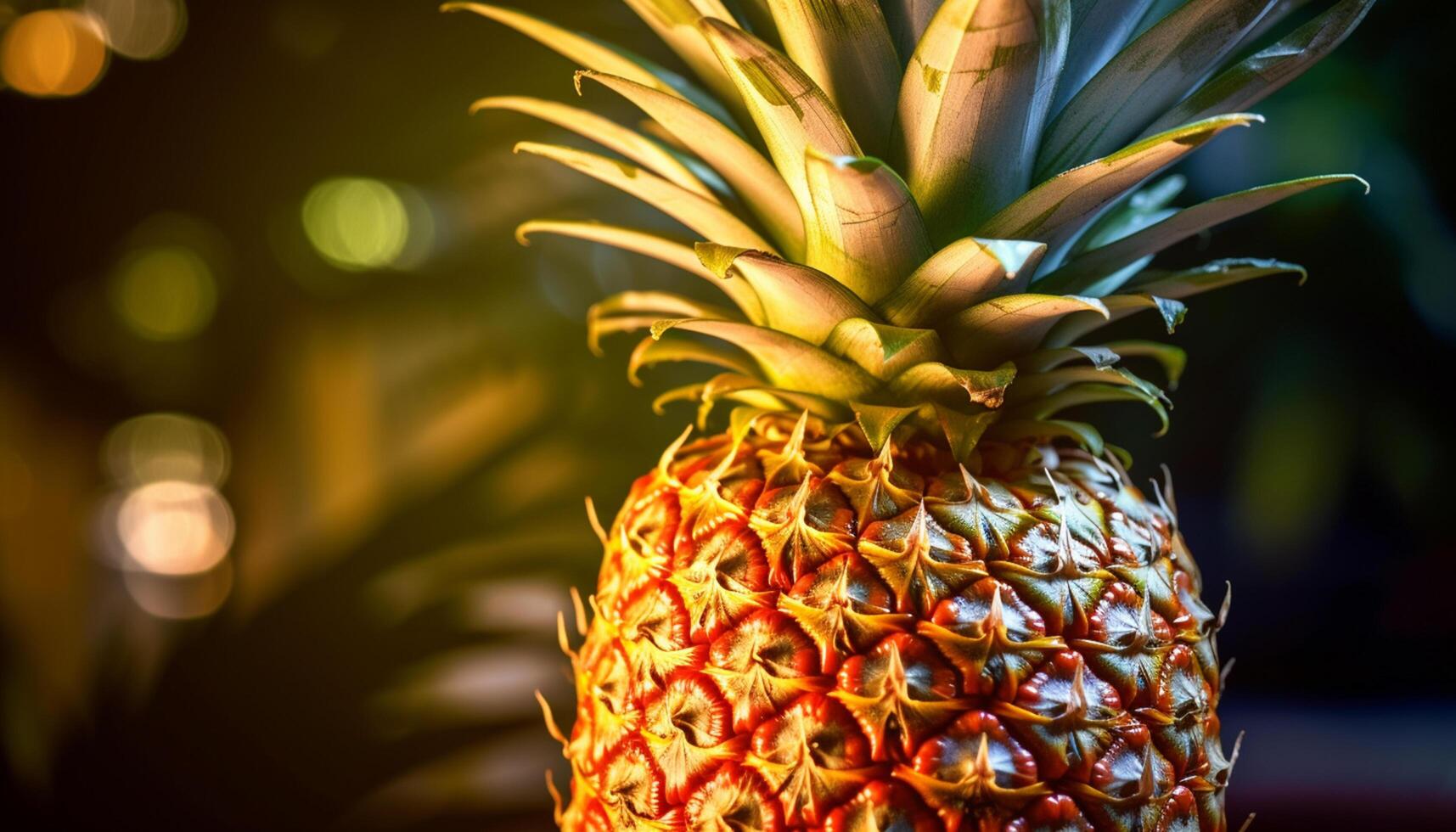 AI generated Freshness and sweetness of pineapple, a healthy tropical fruit snack generated by AI photo