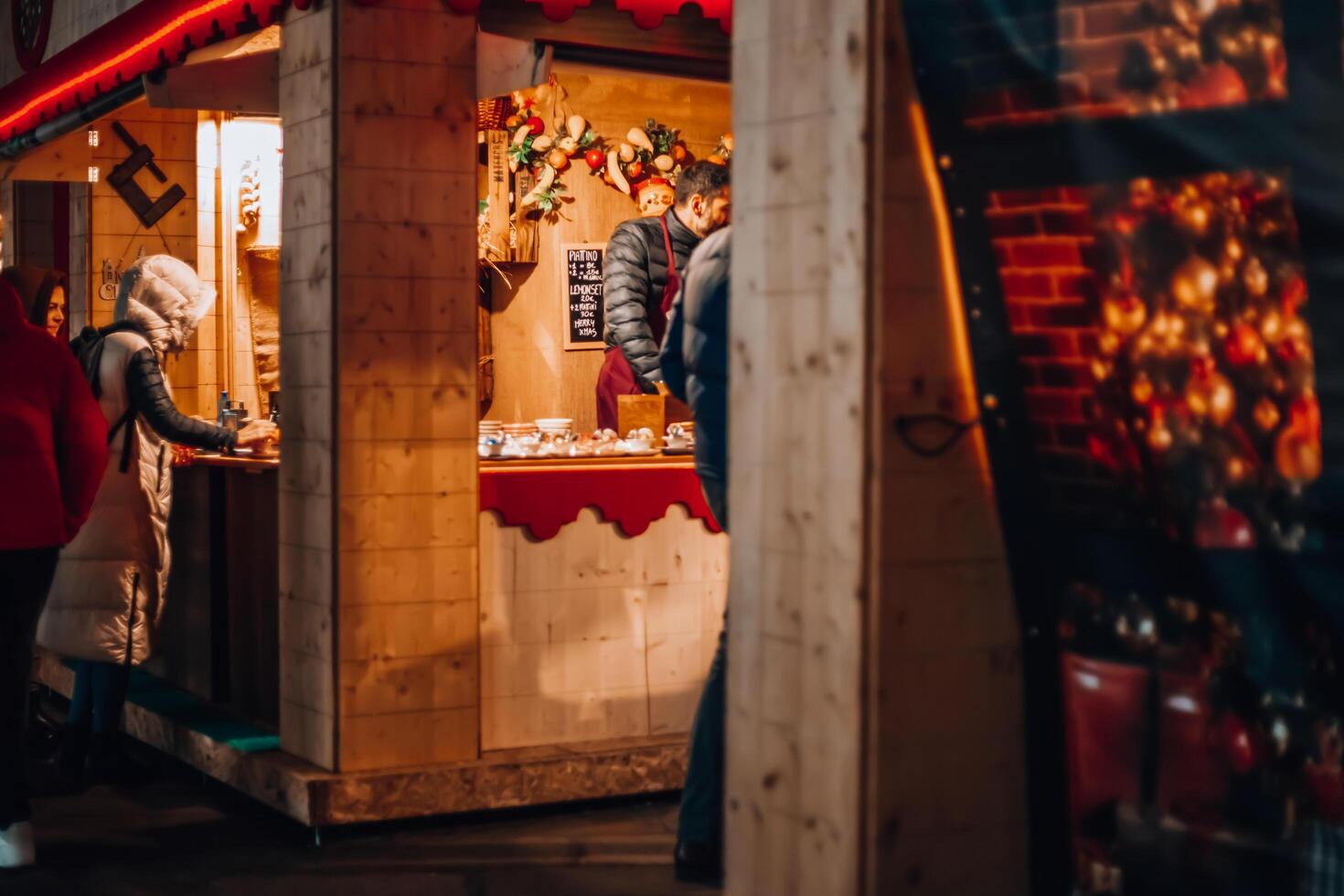 Christmas market in Milan, Italy, Lombardy 01.01.2024 photo