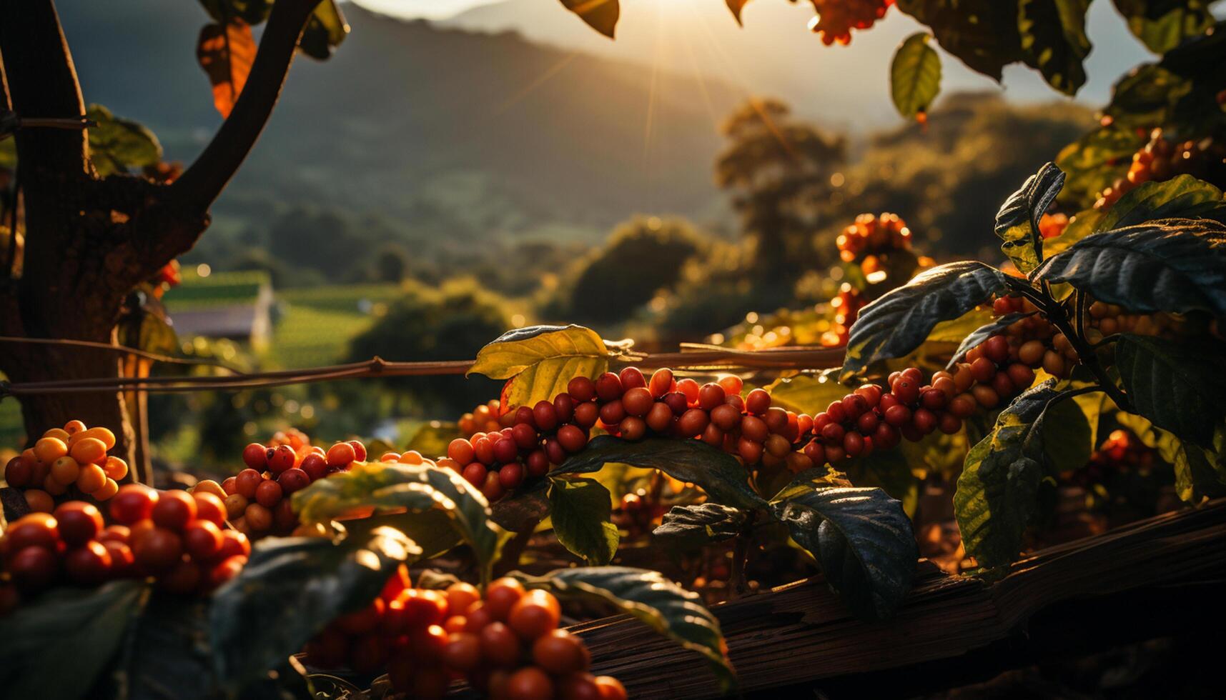 ai generado Fresco orgánico Fruta cosechado en otoño, exhibiendo naturaleza vibrante colores generado por ai foto