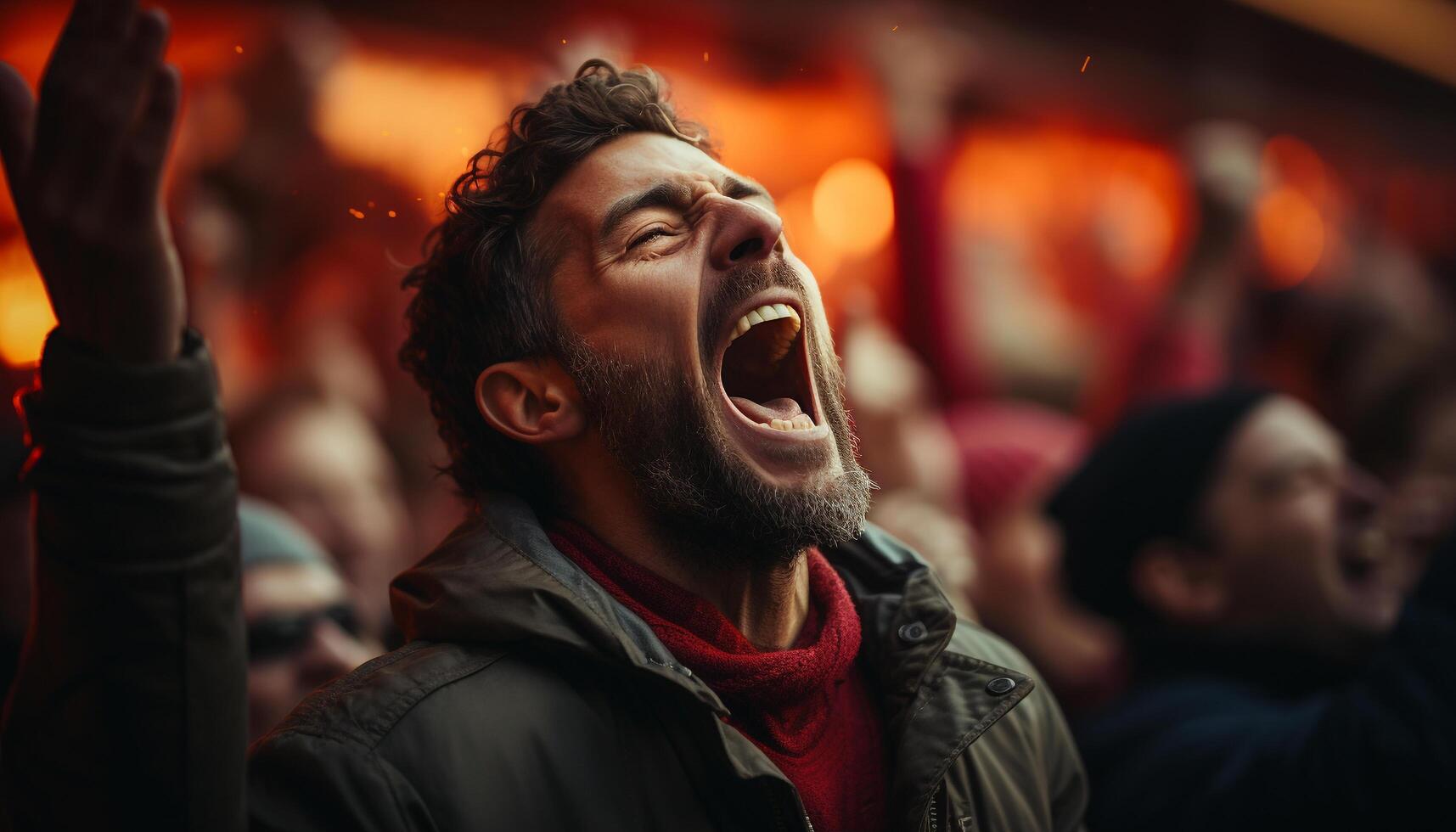 ai generado joven adultos disfrutando un noche de divertido y emoción generado por ai foto