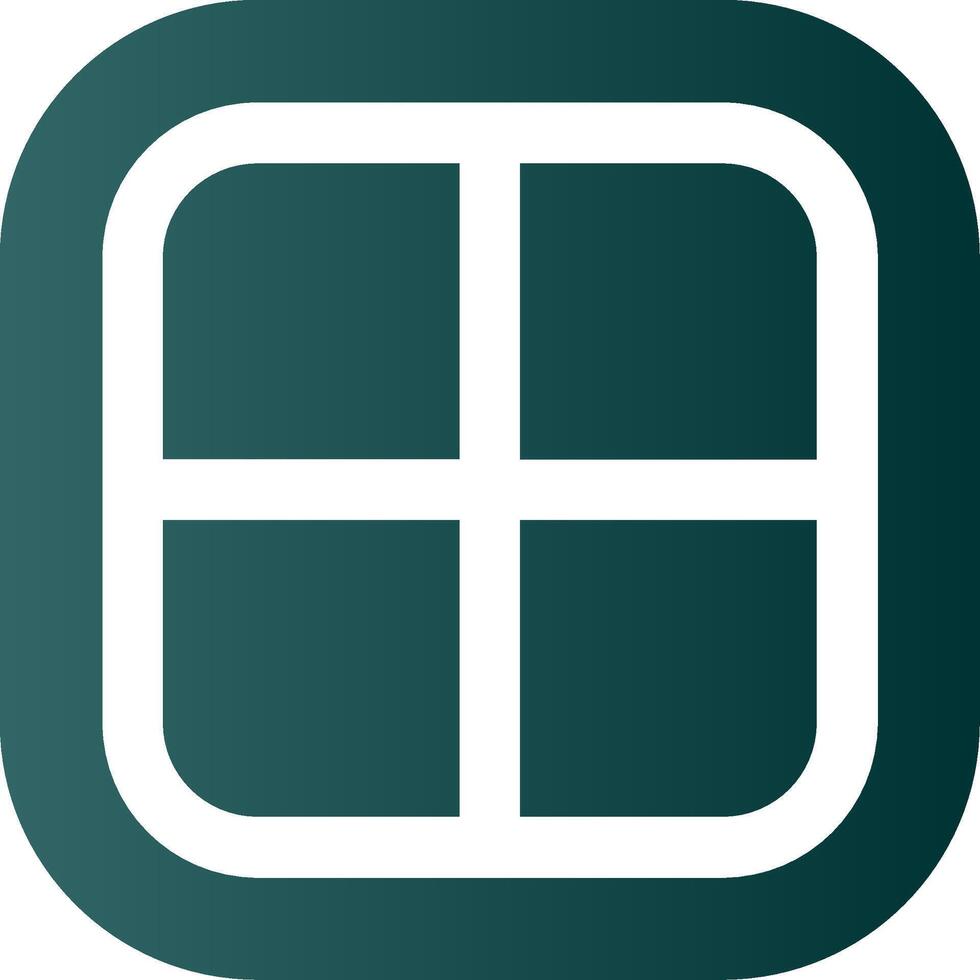 Layout Glyph Gradient Green Icon vector