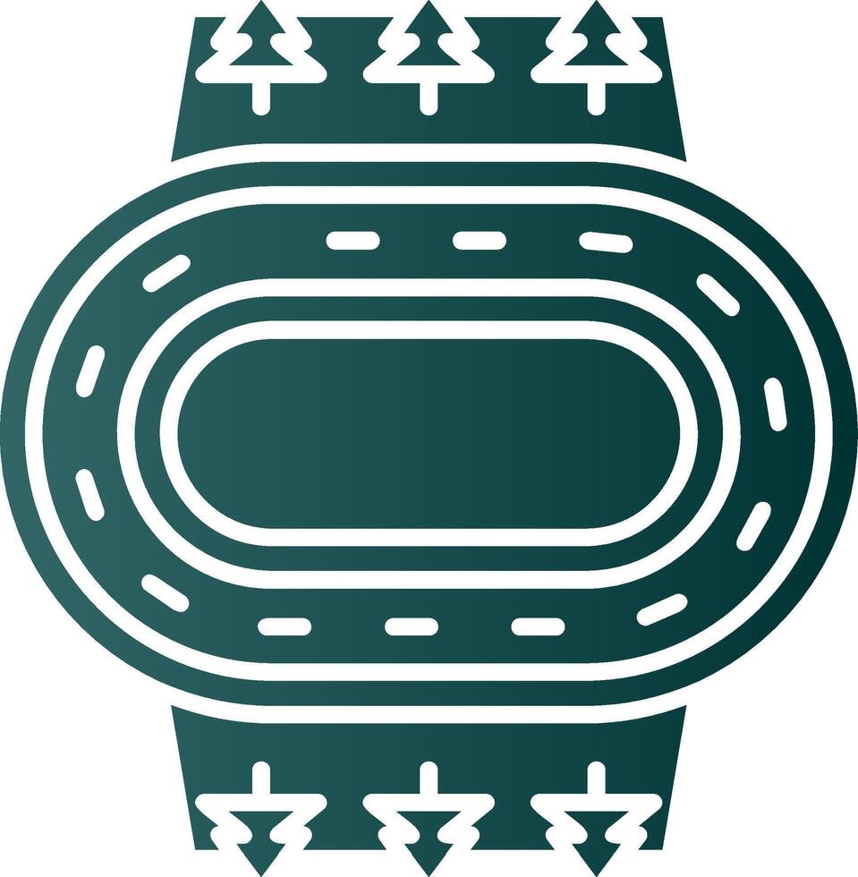 Limit Glyph Gradient Green Icon vector