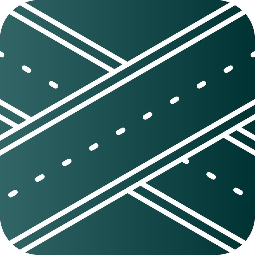 Overpass Glyph Gradient Green Icon vector