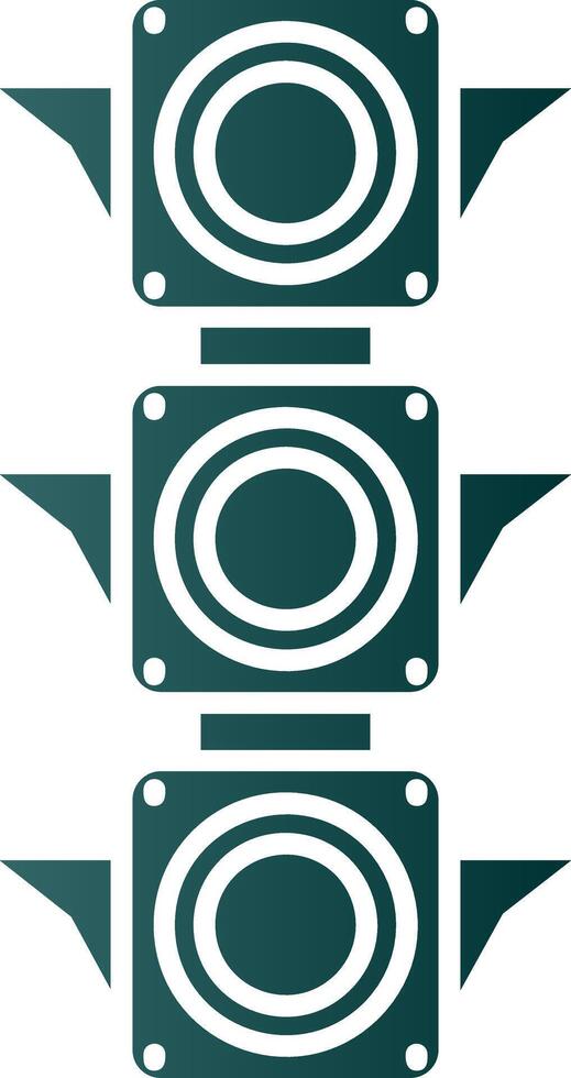 Traffic light Glyph Gradient Green Icon vector
