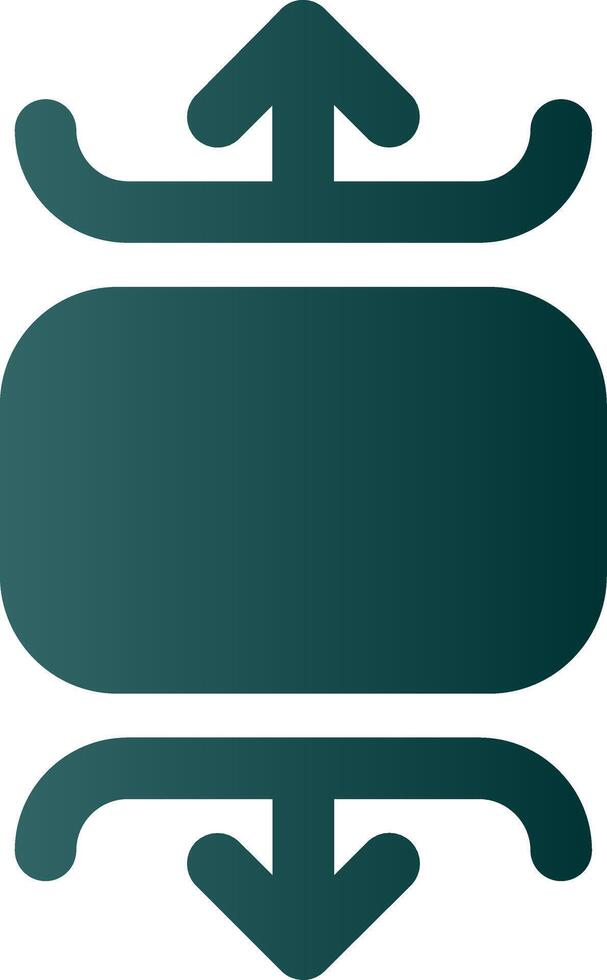 Carousel vertical Glyph Gradient Green Icon vector