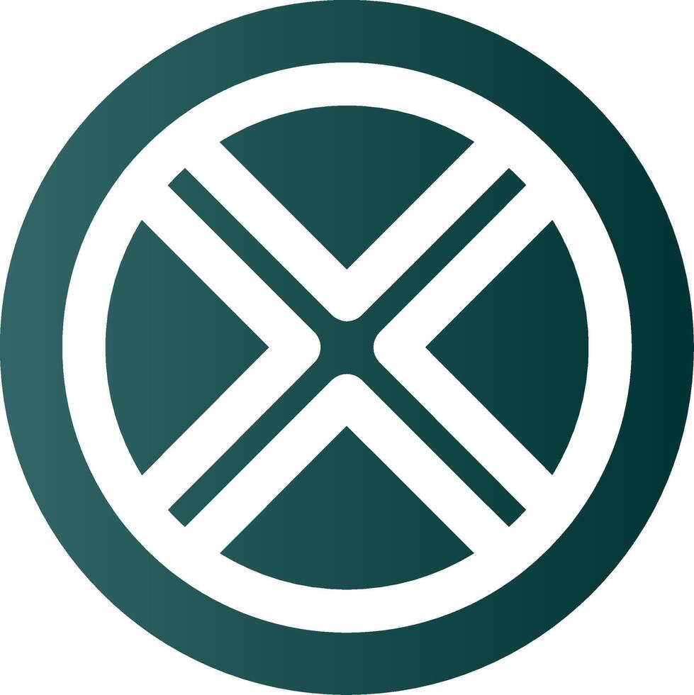 Block 2 Glyph Gradient Green Icon vector