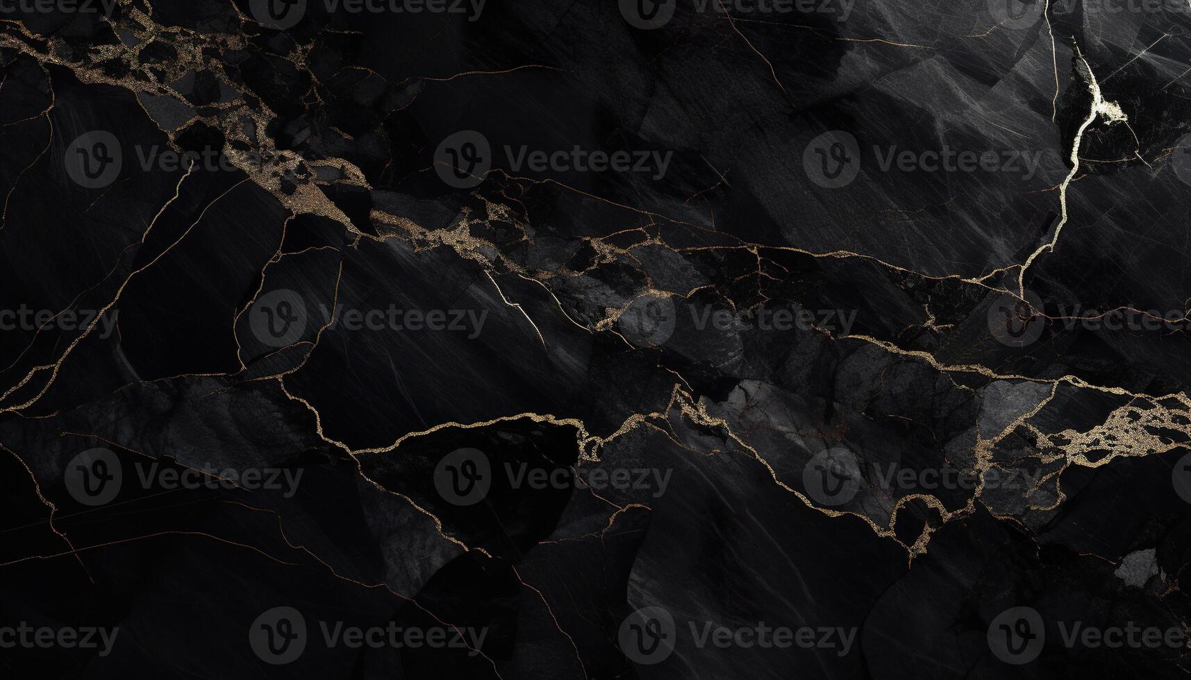 AI generated Abstract luxury black marble with refined yellow gold streaks texture wallpaper background backdrop. Elegant, glamorous, modern, glam, chic, gentry, rich design photo