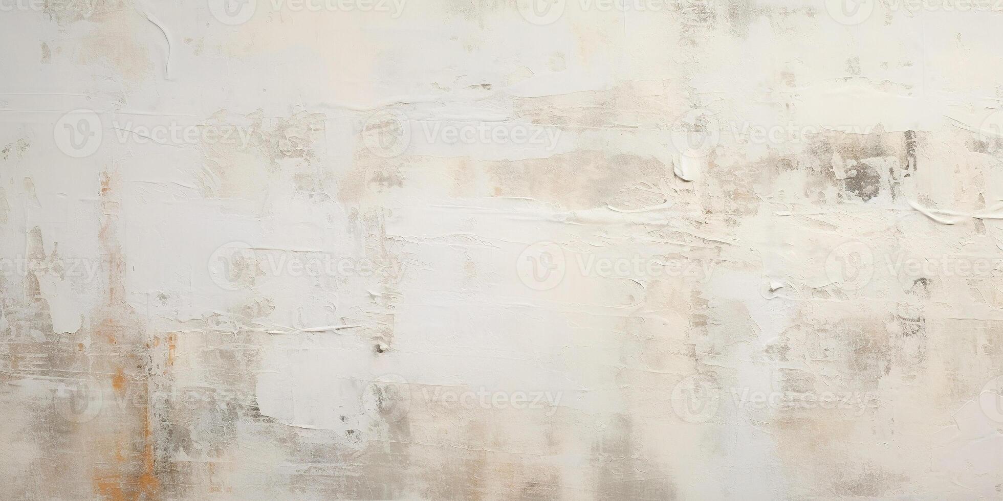 AI generated Abstract white oil paint brushstrokes texture pattern background. Contemporary modern art painting with the use of palette knife, highly textured wallpaper backdrop photo