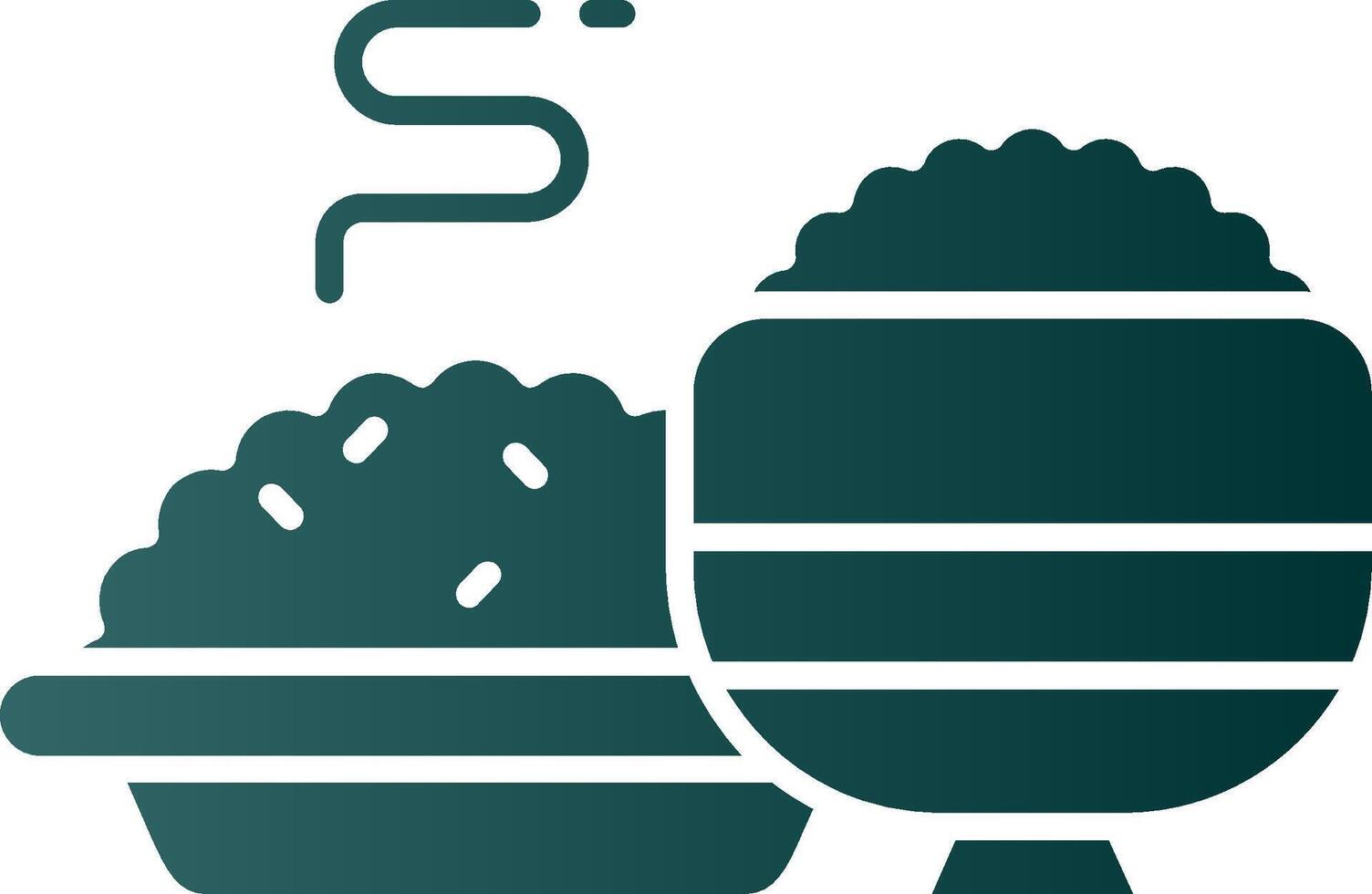 Meal Glyph Gradient Green Icon vector