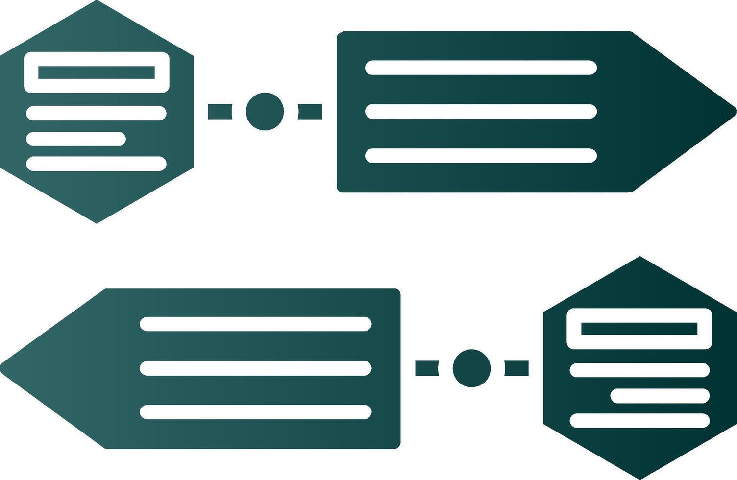 infografía elementos glifo degradado verde icono vector