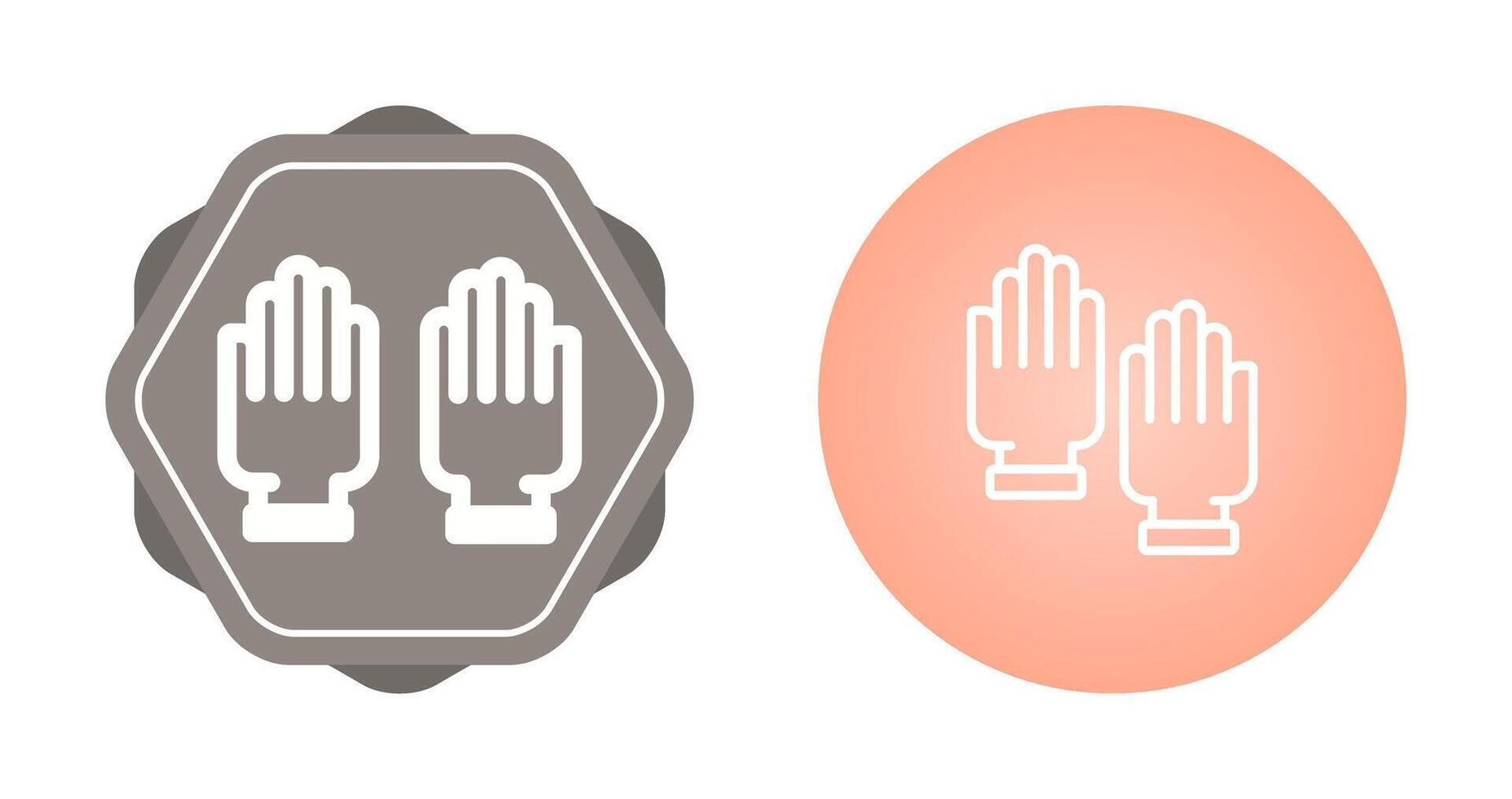 Rubber Gloves Vector Icon