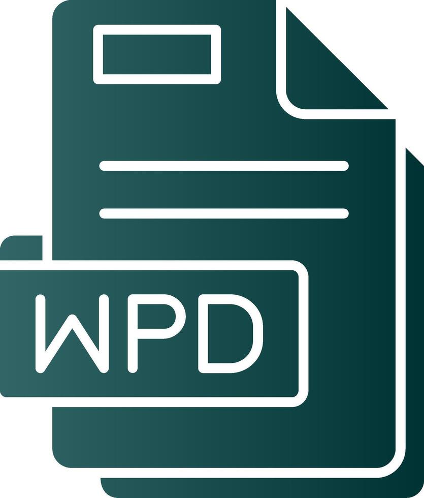 Wpd Glyph Gradient Green Icon vector