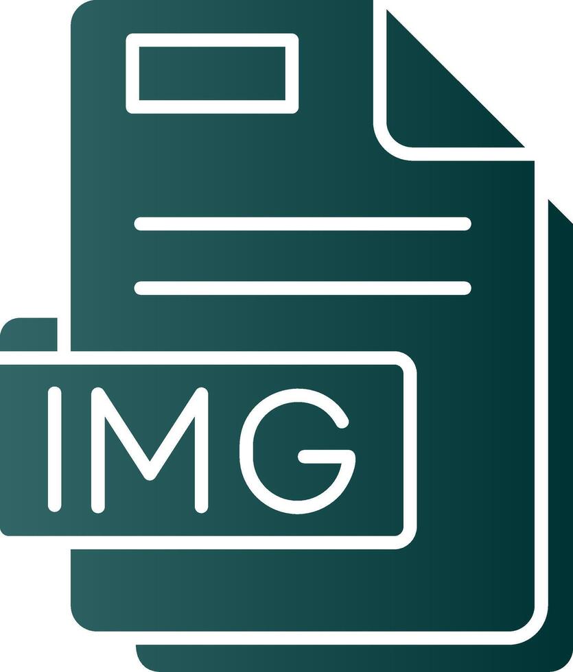 Img Glyph Gradient Green Icon vector