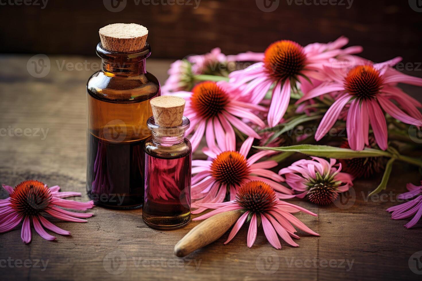 AI generated Echinacea for homeopathy photo