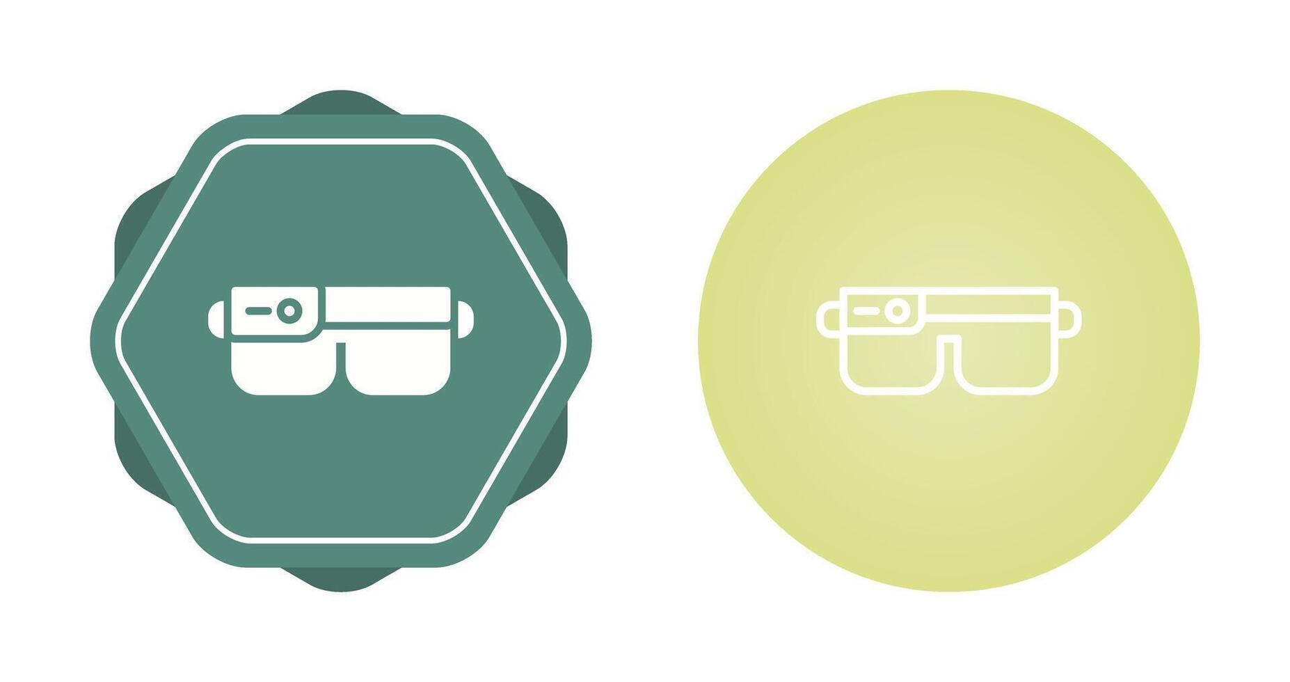 icono de vector de gafas inteligentes