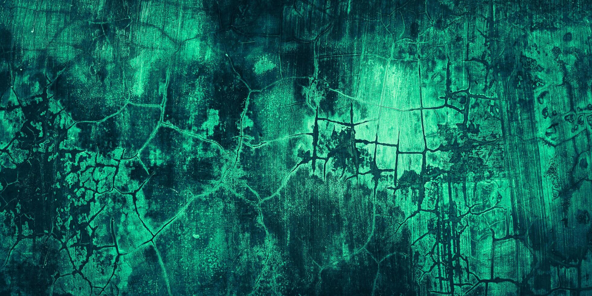 Texture abstract black green grunge wall background photo