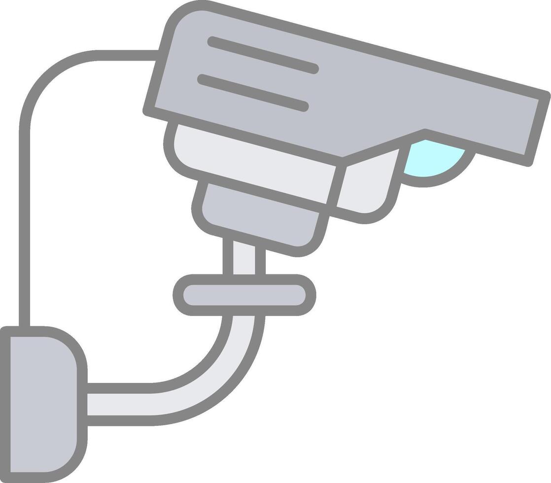 Cctv Line Filled Light Icon vector