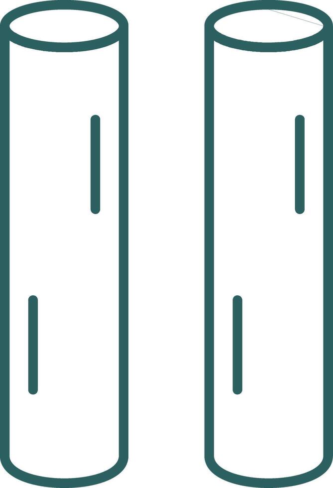 Chalk Line Gradient Icon vector