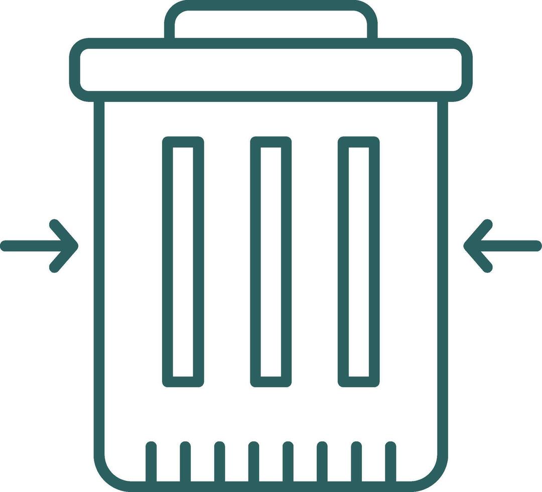 Waste Reduction Line Gradient Icon vector