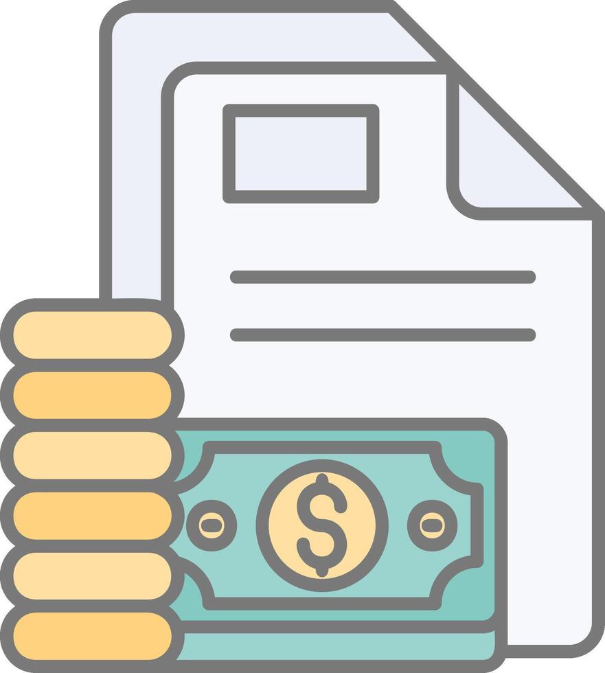 Account Line Filled Light Icon vector