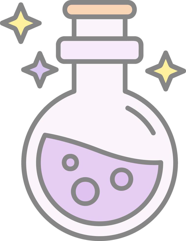 Potion Line Filled Light Icon vector